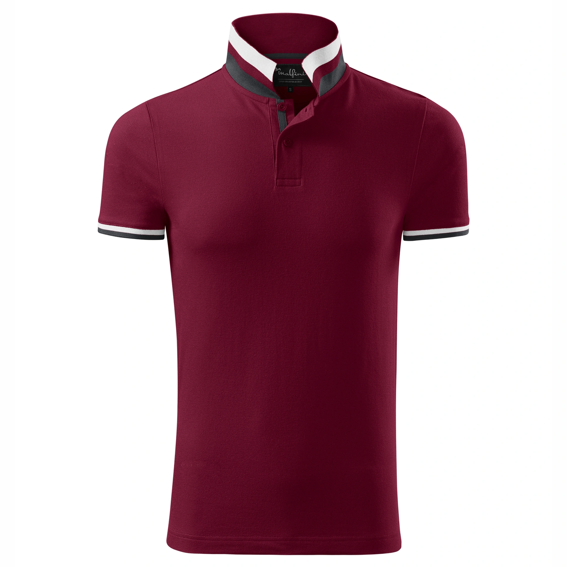 Поло Collar Up 215, TM Malfini - garnet / 2XL