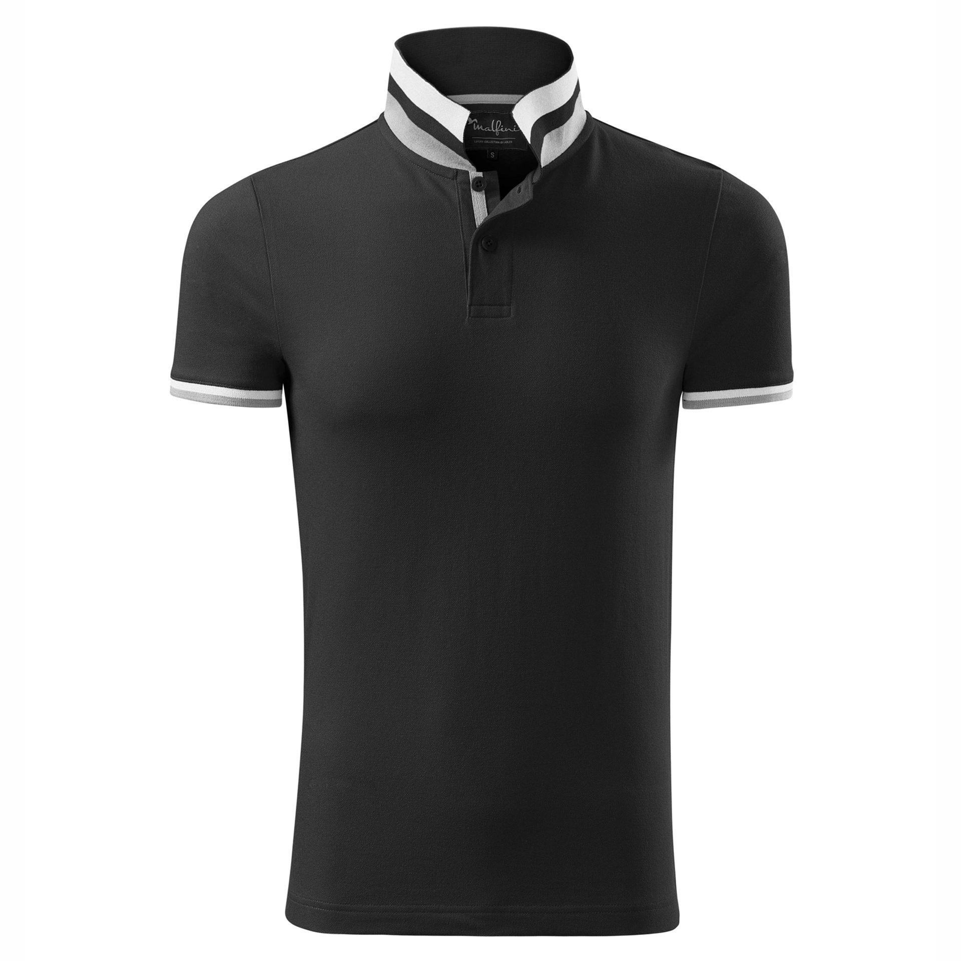 Поло Collar Up 215, TM Malfini - black / 2XL