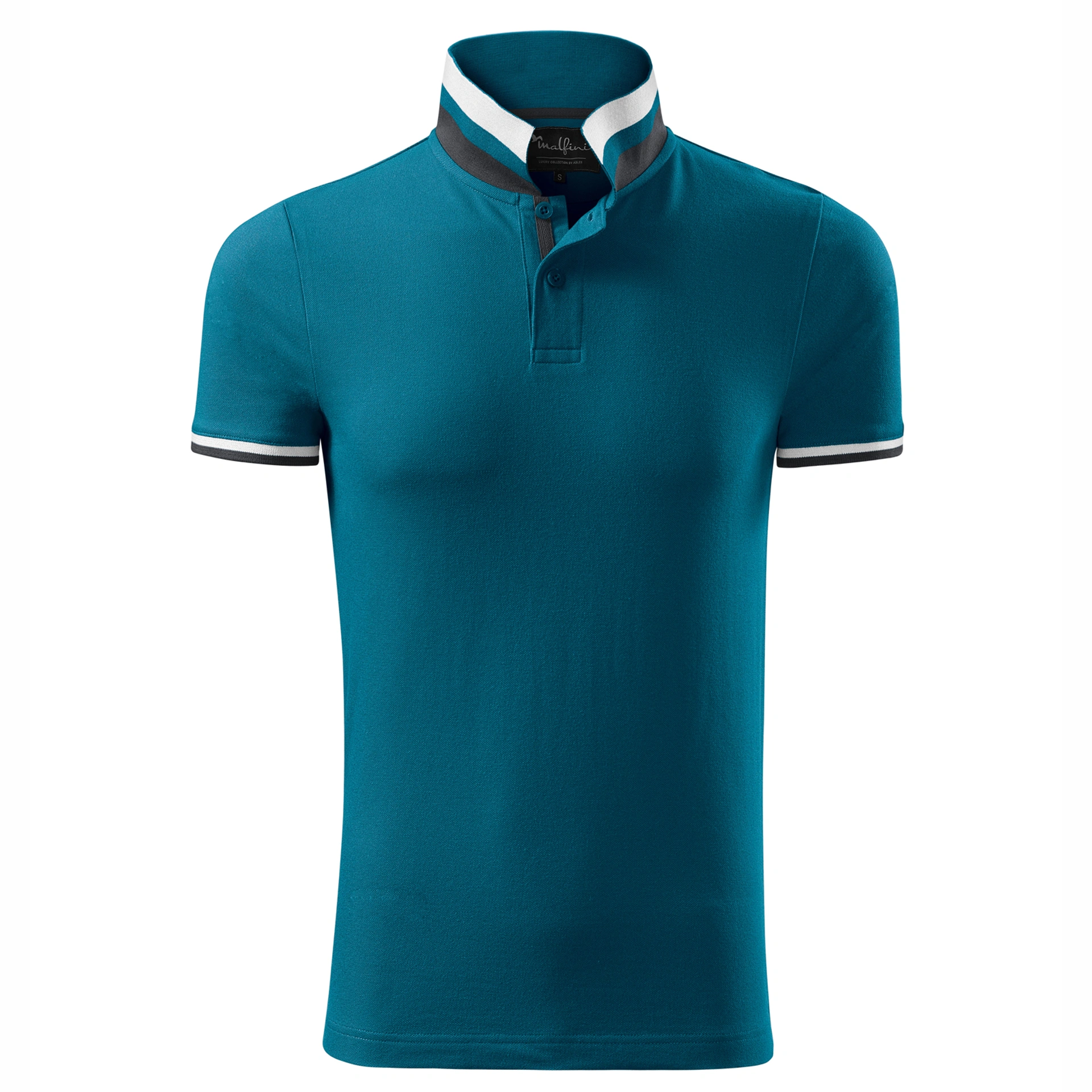 Поло Collar Up 215, TM Malfini - petrol blue / 2XL