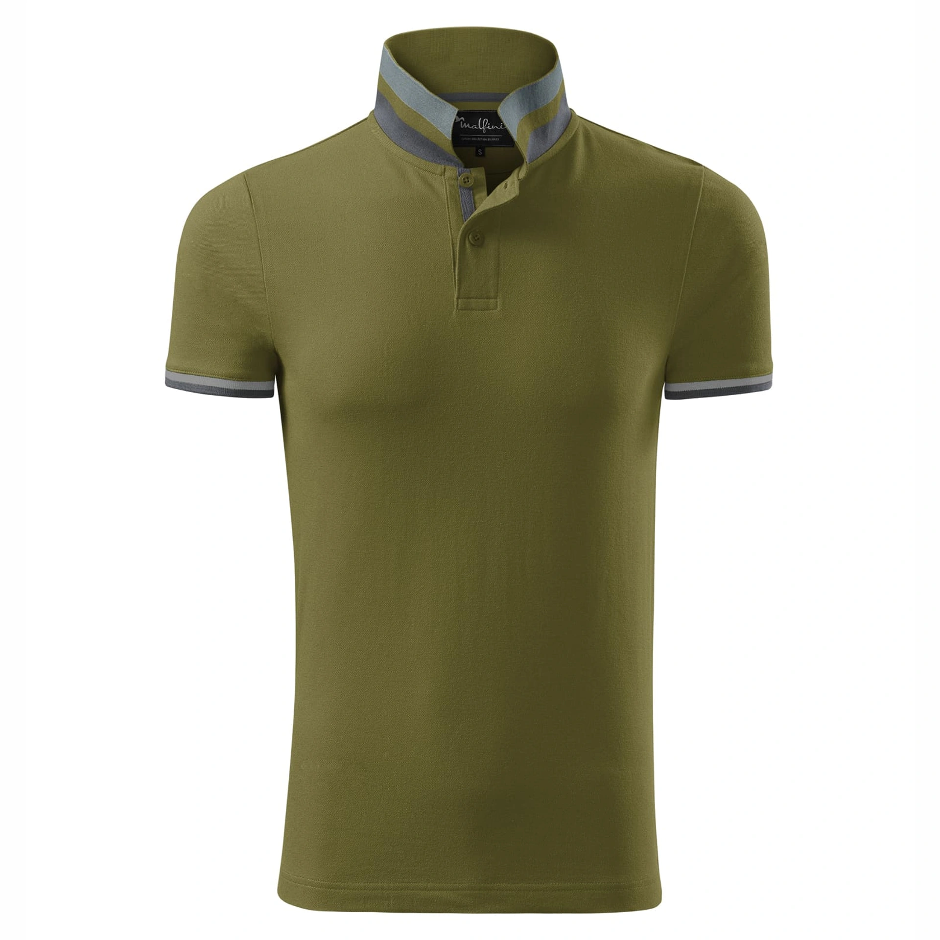Поло Collar Up 215, TM Malfini - avocado green / 2XL