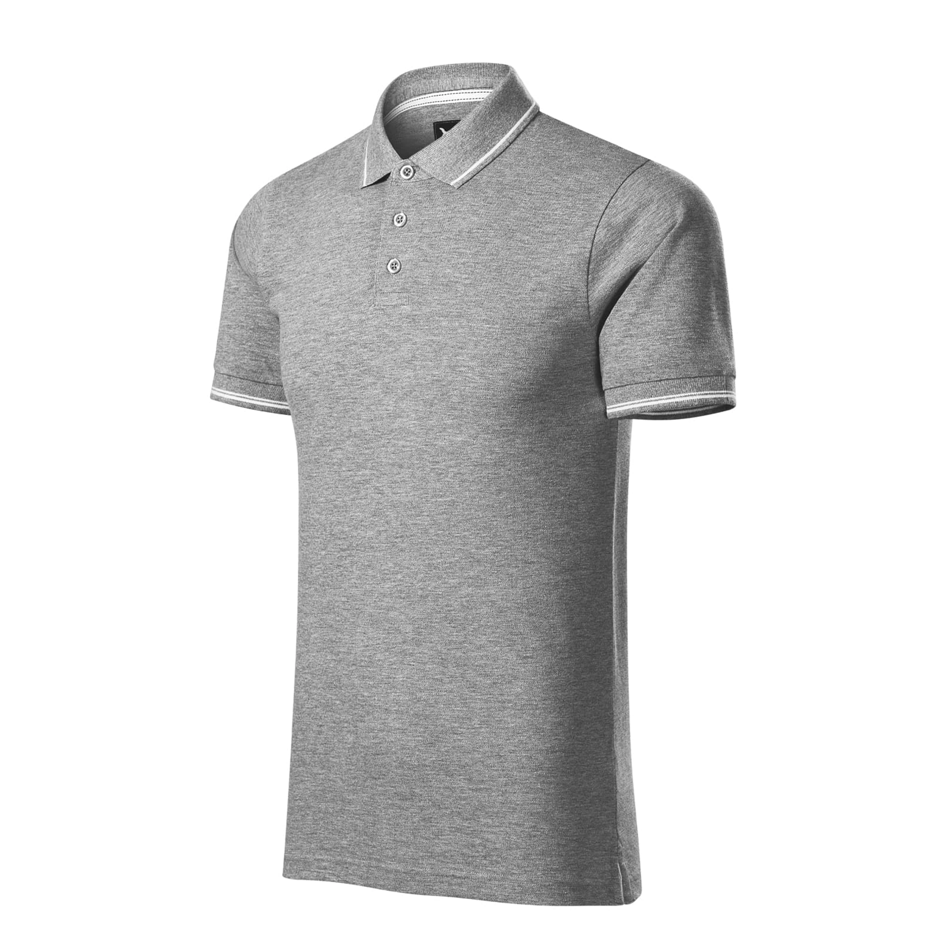 Поло Perfection Plain - dark grey melange / 2XL