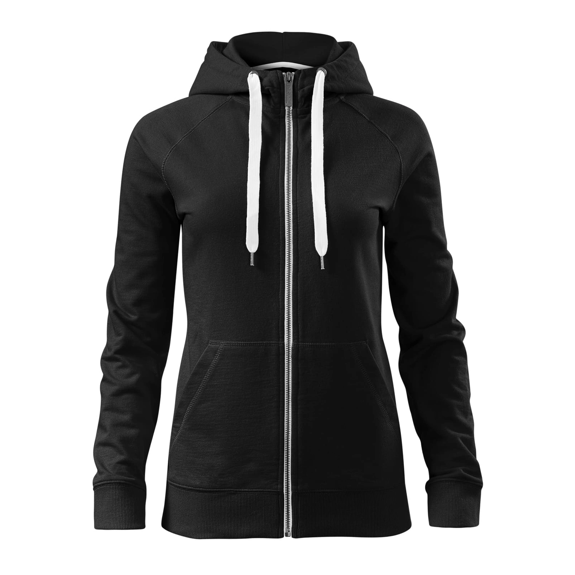 Реглан жіночий на блискавці Voyage 320, TM Malfini - black / 2XL