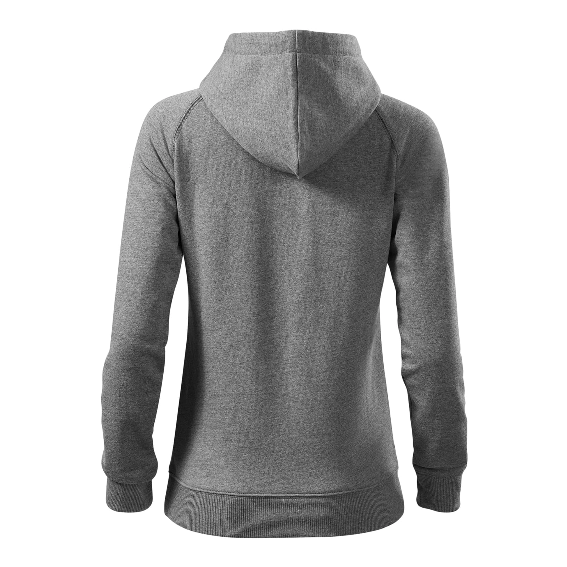 Реглан жіночий на блискавці Voyage 320, TM Malfini - dark grey melange / 2XL