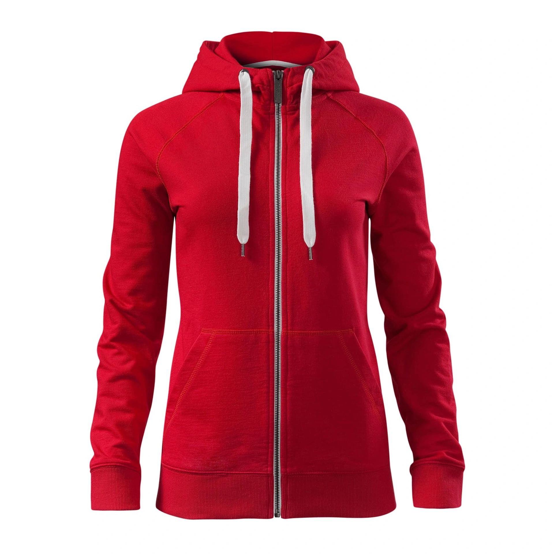 Реглан жіночий на блискавці Voyage 320, TM Malfini - formula red / 2XL