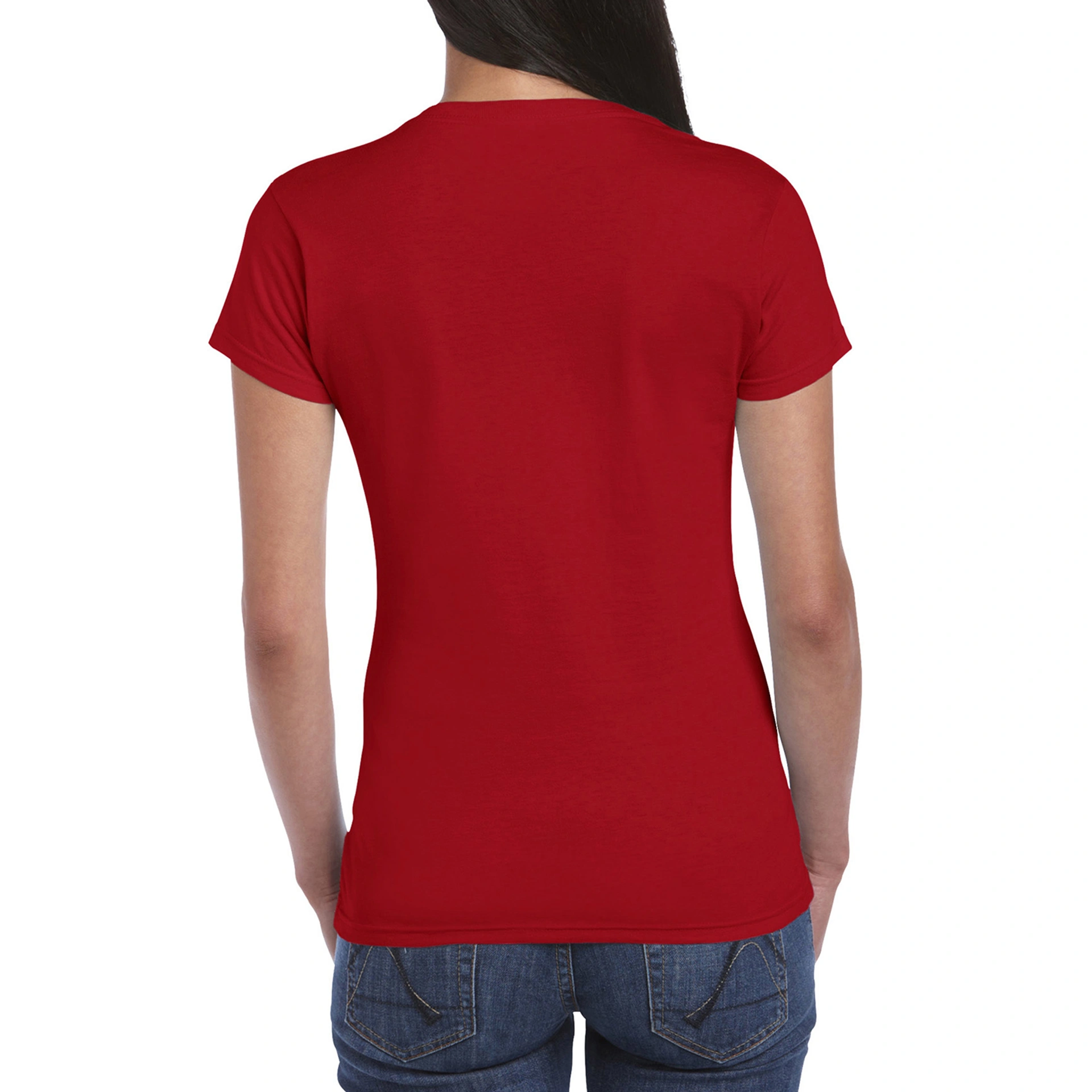 Футболка жіноча SoftStyle 153 - cherry red / 2XL