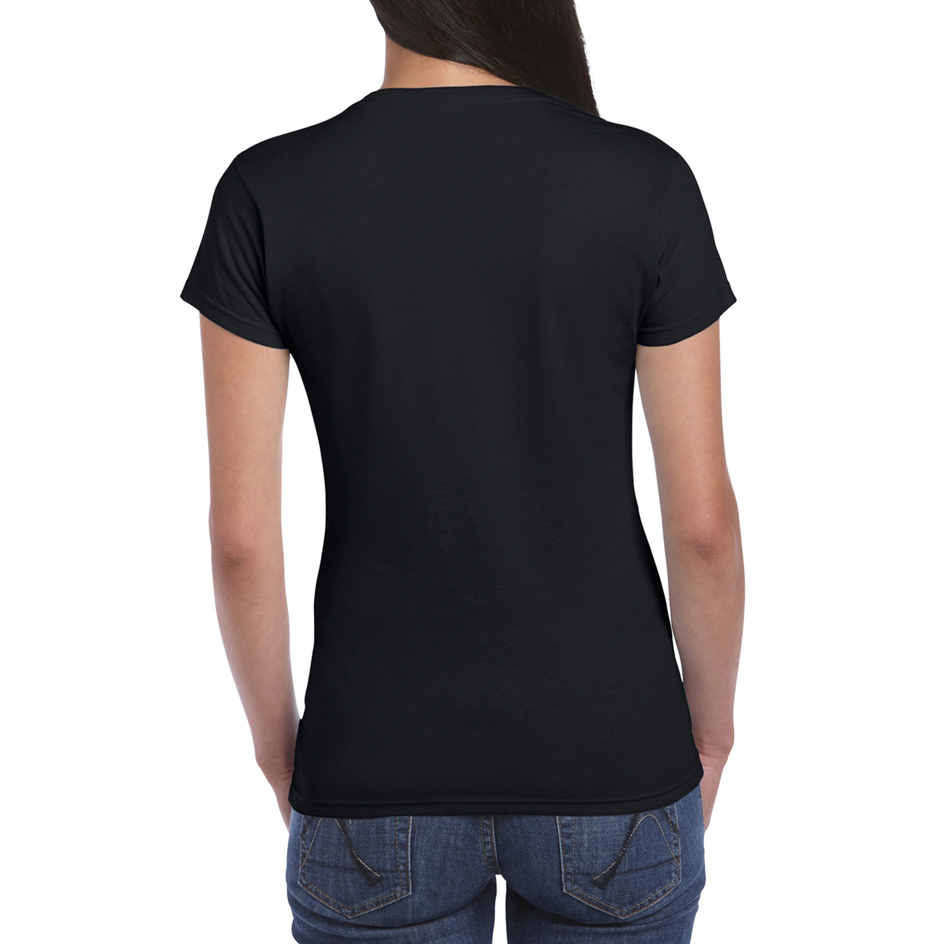 Футболка жіноча SoftStyle 153 - black / 2XL