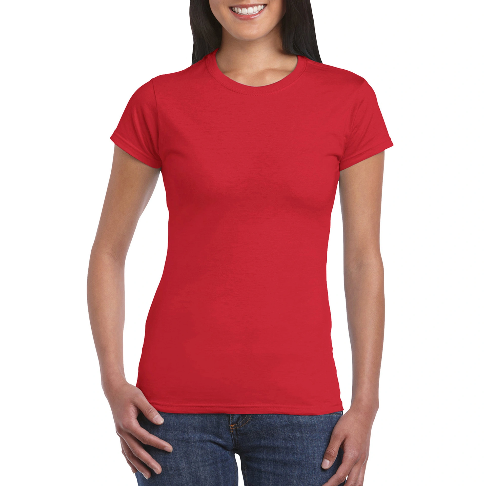 Футболка жіноча SoftStyle 153 - red / 2XL