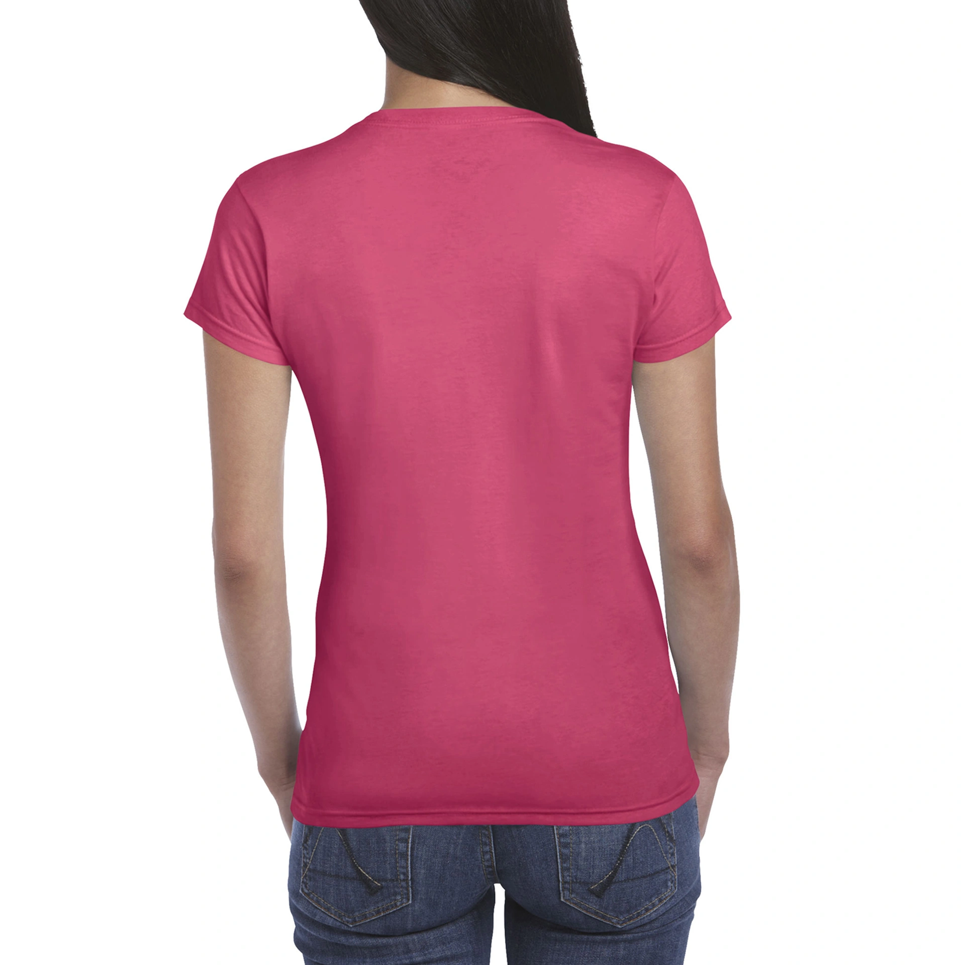 Футболка жіноча SoftStyle 153 - heliconia / 2XL