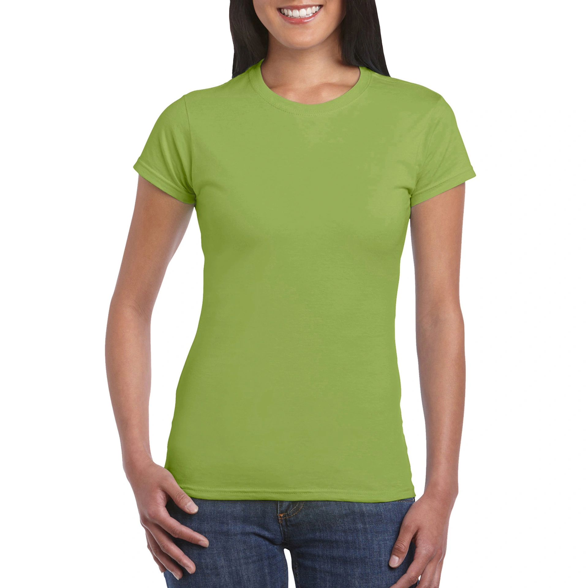 Футболка жіноча SoftStyle 153 - kiwi / 2XL