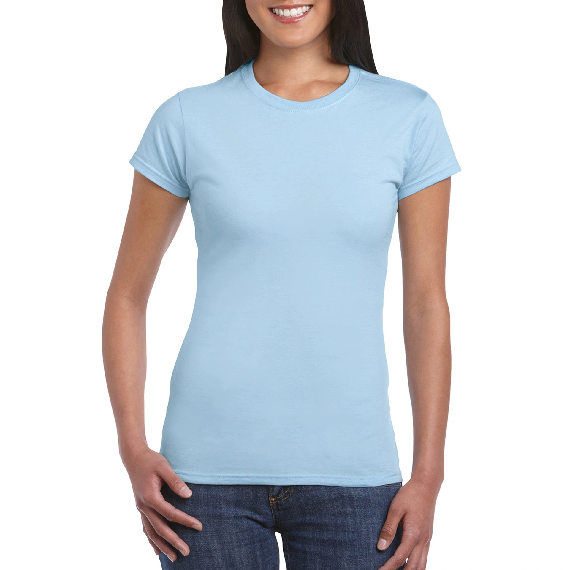 Футболка жіноча SoftStyle 153 - light blue / 2XL