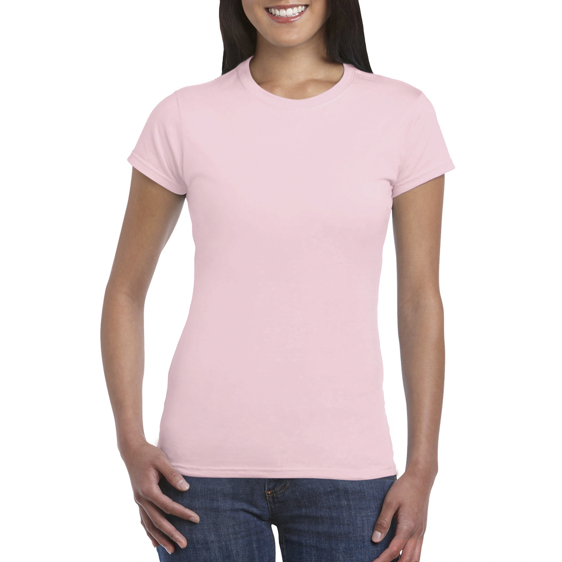 Футболка жіноча SoftStyle 153 - light pink / 2XL