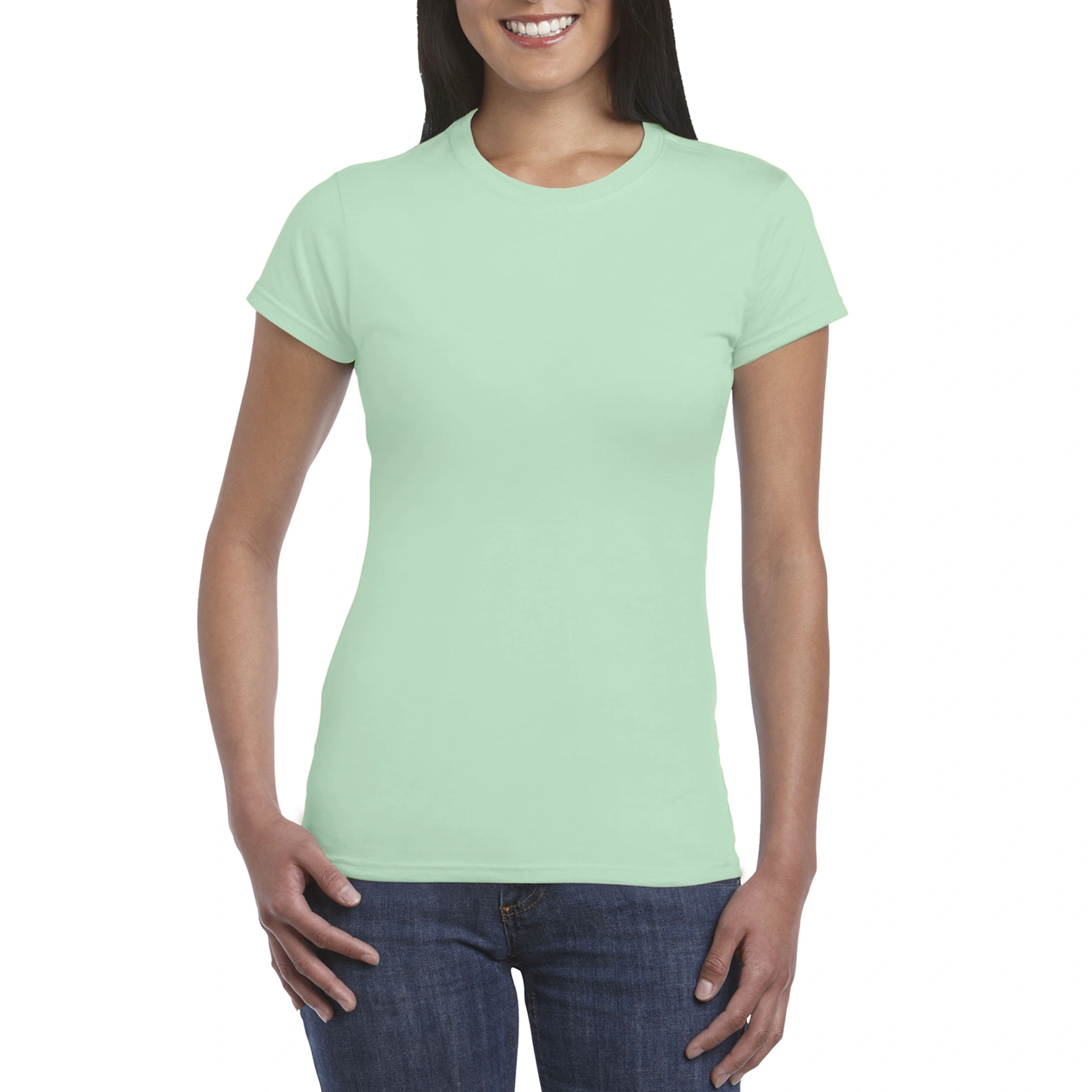 Футболка жіноча SoftStyle 153 - mint green / 2XL