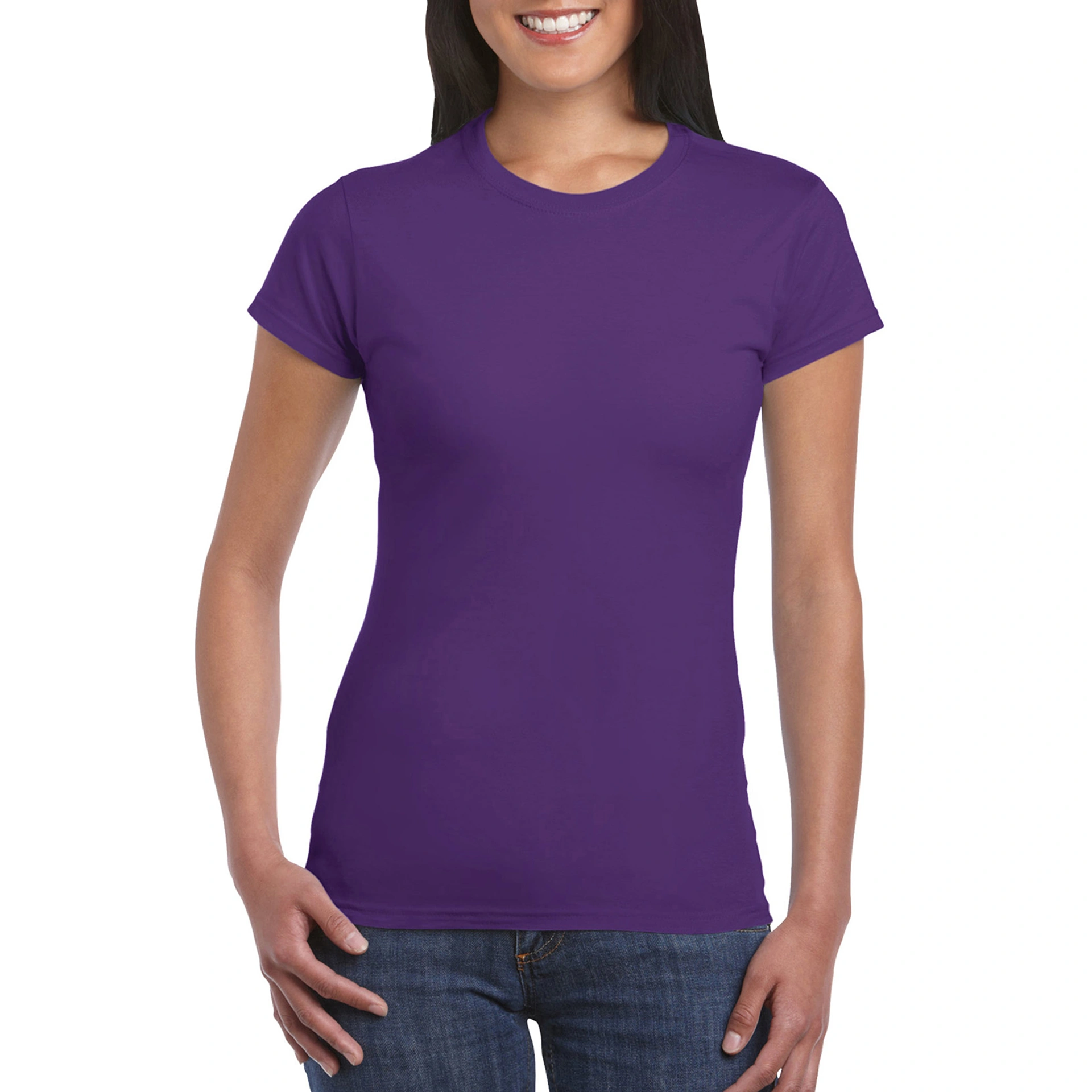 Футболка жіноча SoftStyle 153 - purple / 2XL