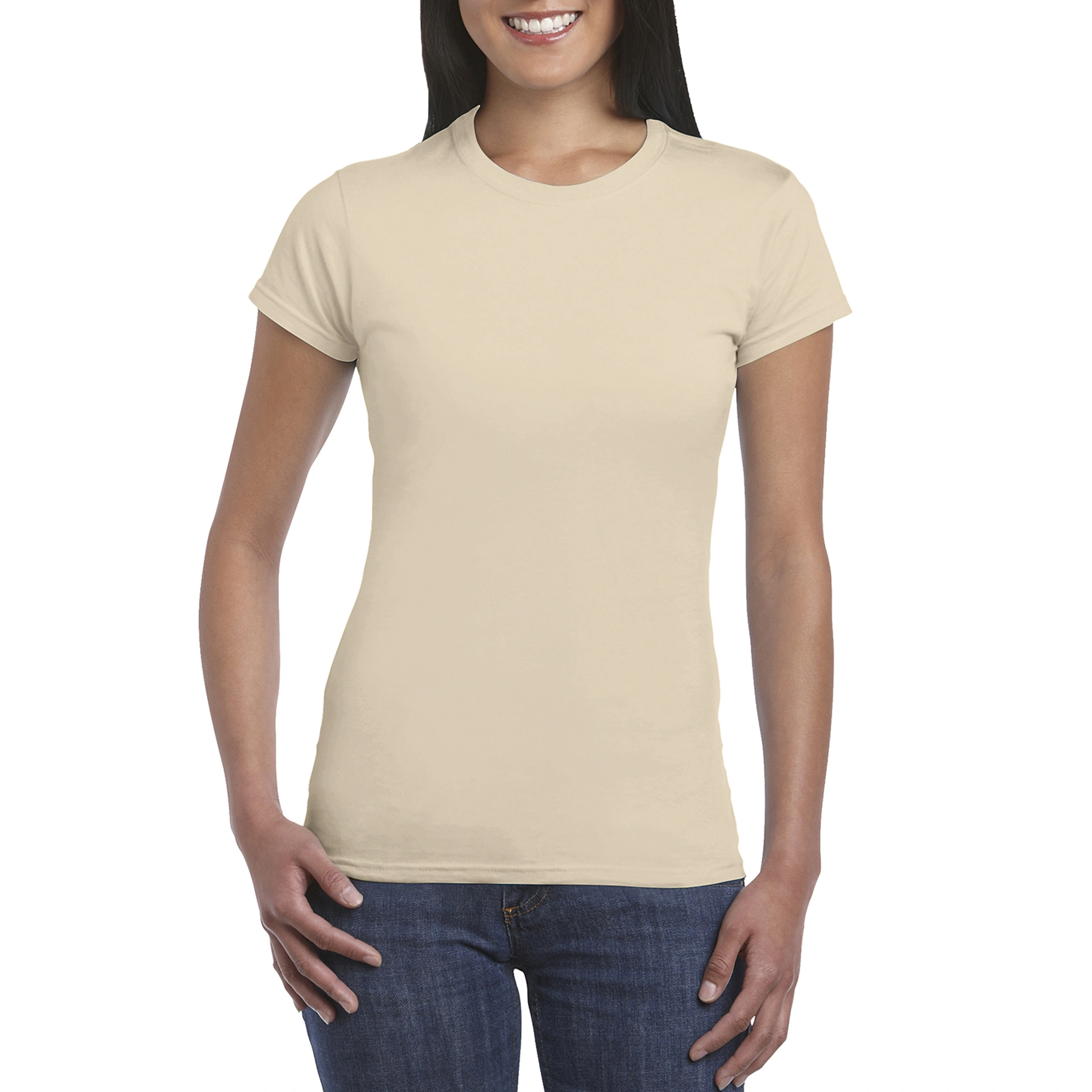Футболка жіноча SoftStyle 153 - sand / 2XL