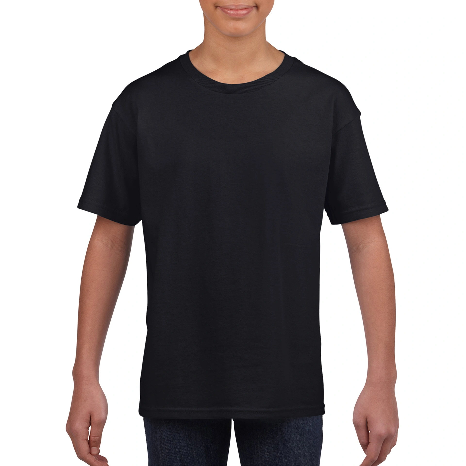 Футболка дитяча SoftStyle JN 153 - black / L