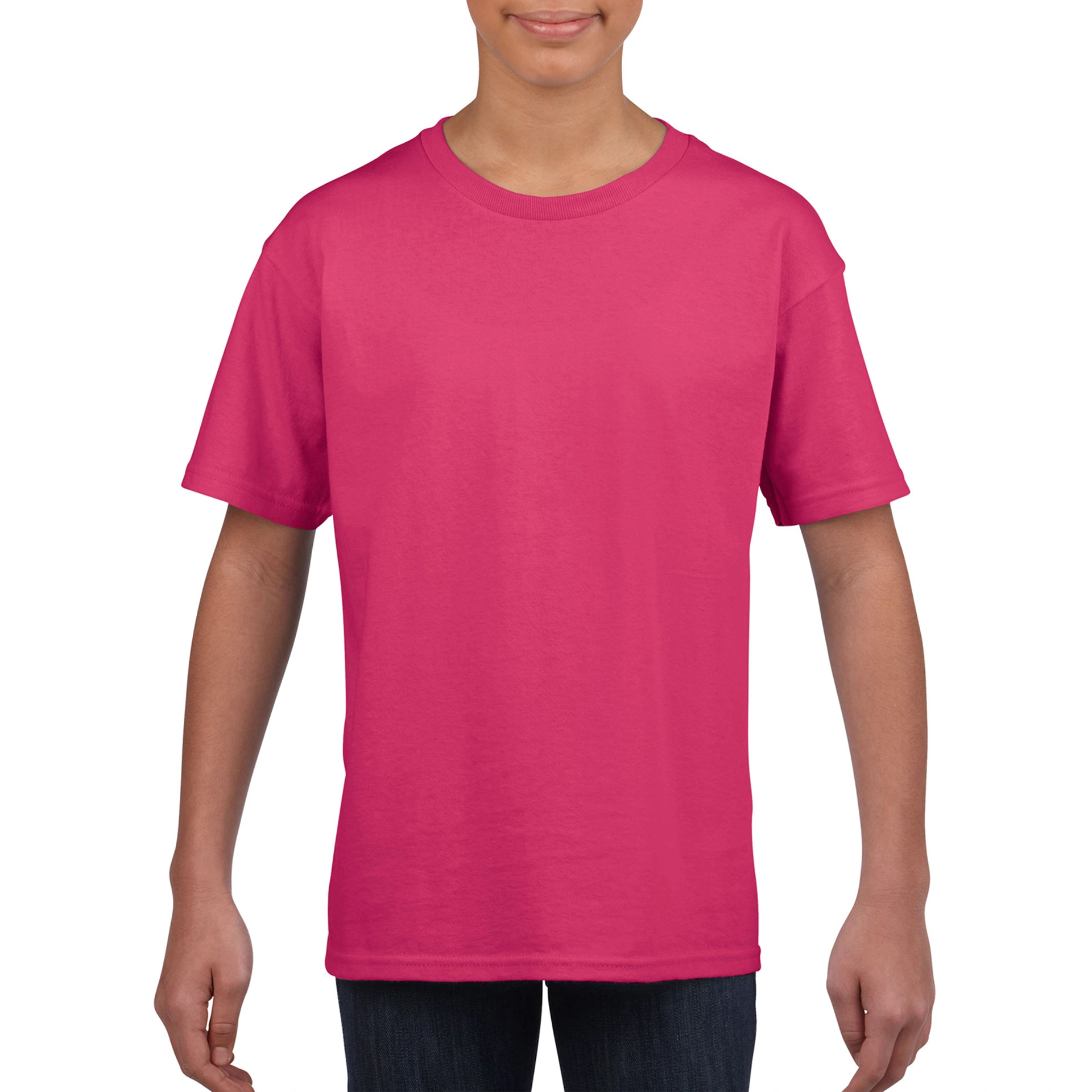 Футболка дитяча SoftStyle JN 153 - heliconia / L