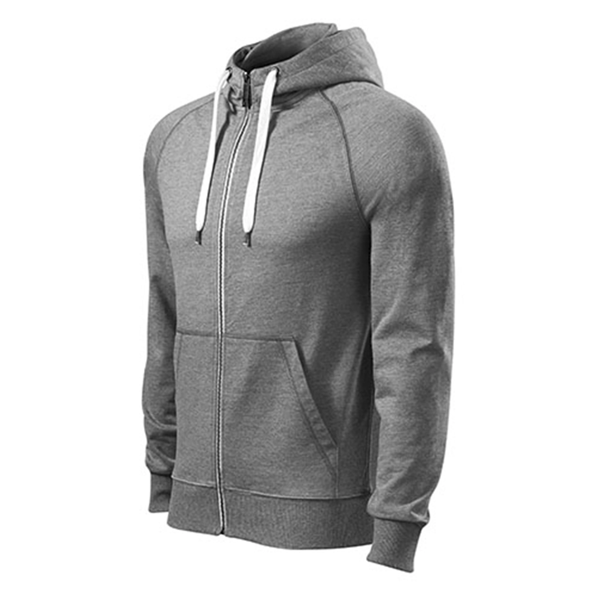 Реглан на блискавці Voyage 320, TM Malfini - dark grey melange / 2XL