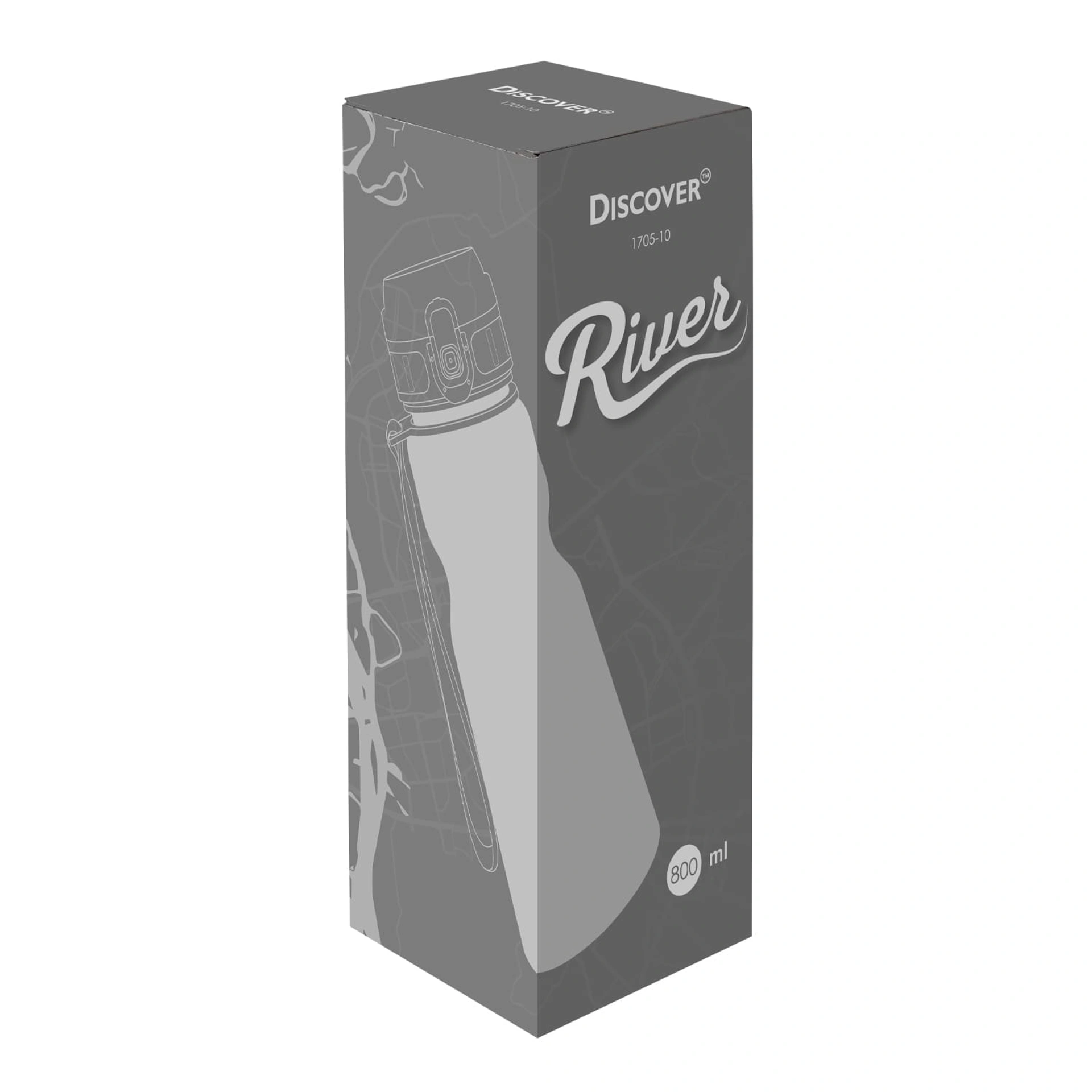 Пляшка для пиття River, TM Discover - Сірий