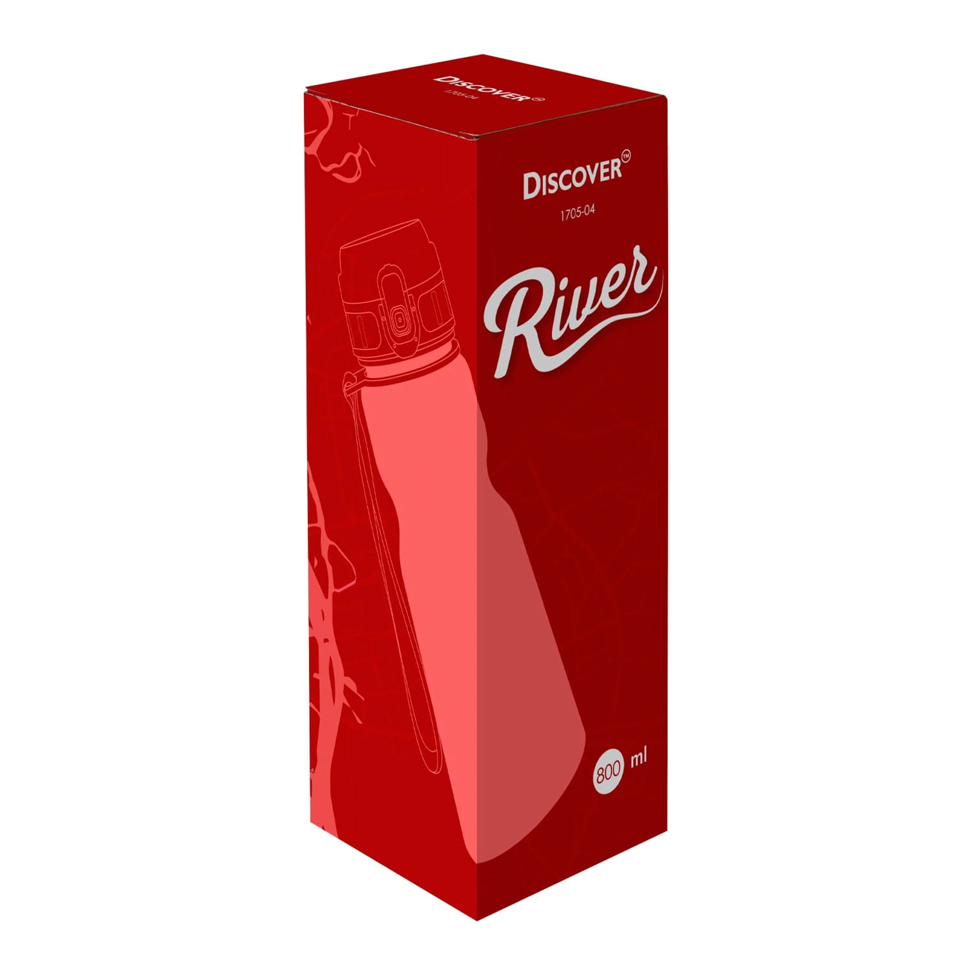 Пляшка для пиття River, TM Discover - червоний