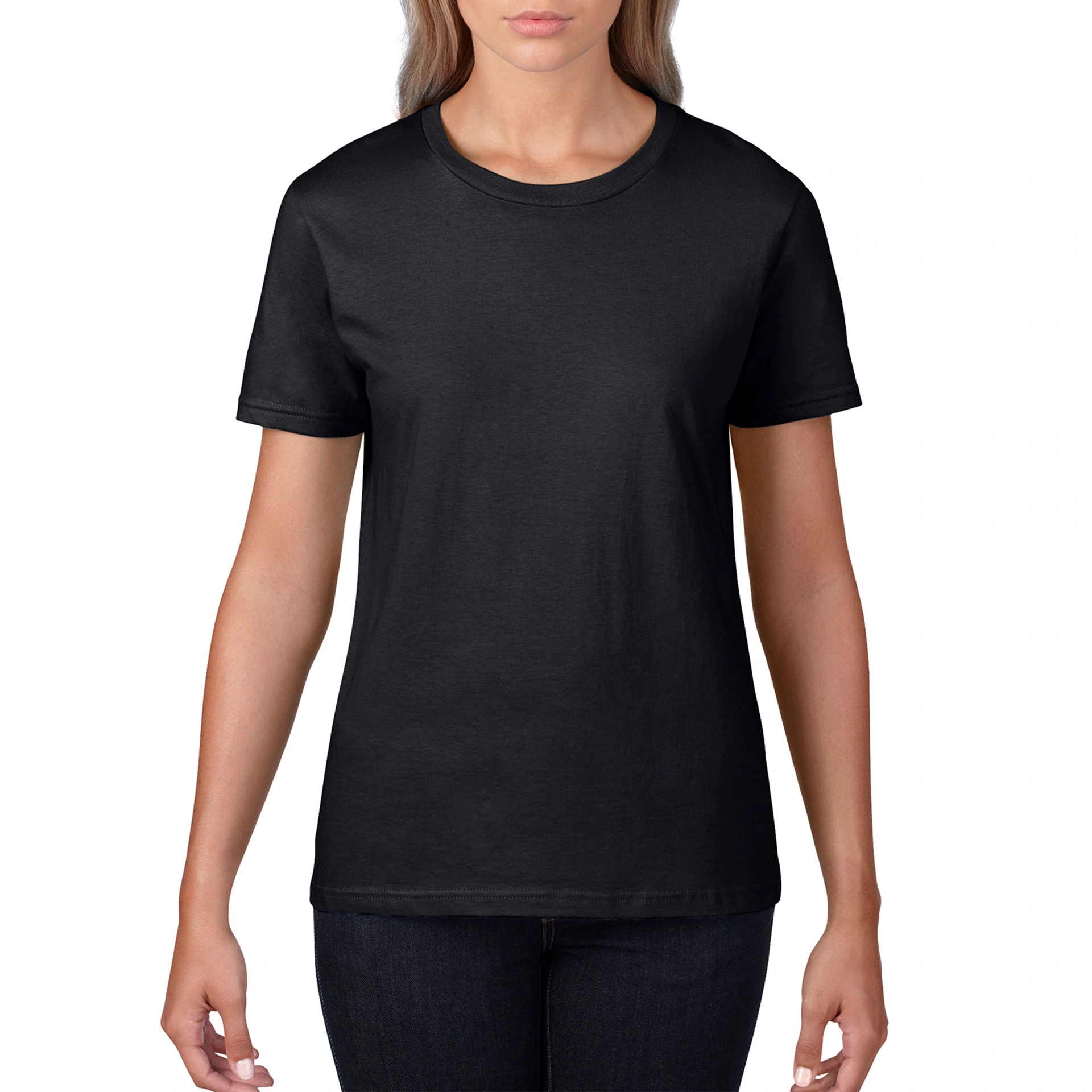 Футболка жіноча Premium Cotton 185 - black / 2XL