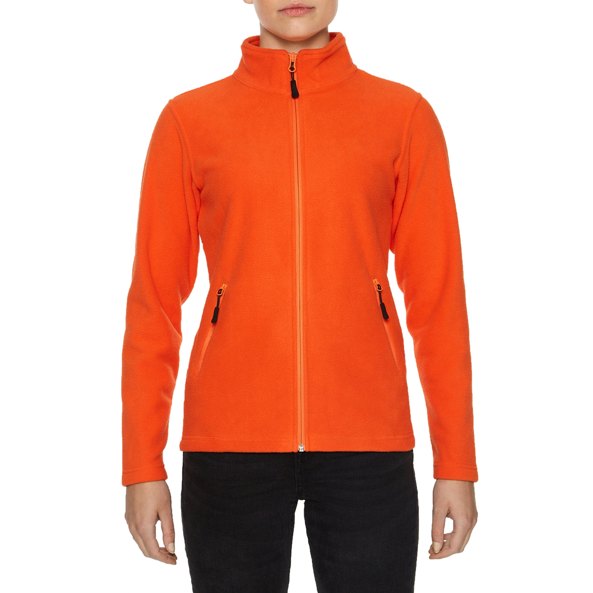 Реглан з мікрофлісу на блискавці жіночий Hammer 280, TM Gildan - orange / 2XL