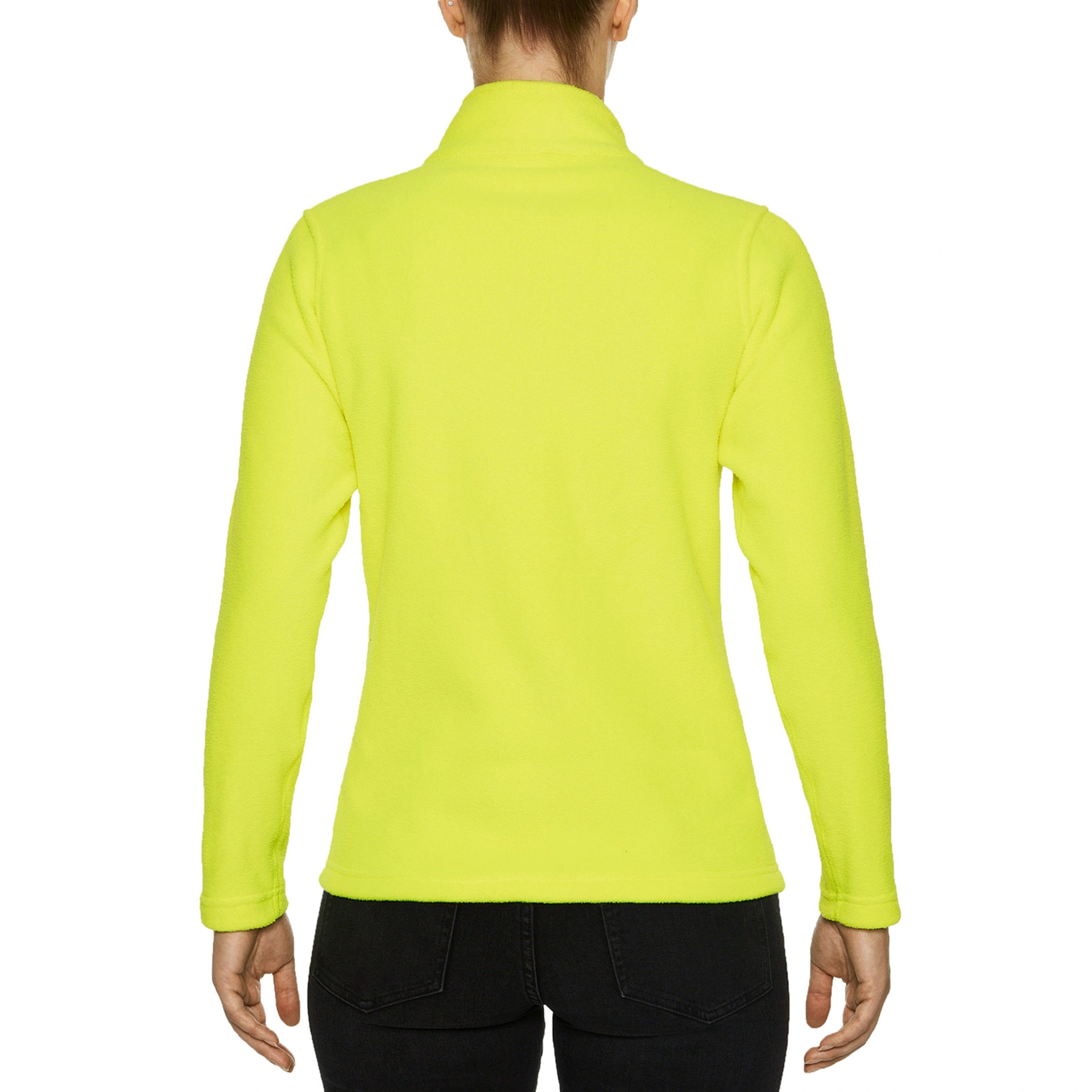 Реглан з мікрофлісу на блискавці жіночий Hammer 280, TM Gildan - safety green / 2XL