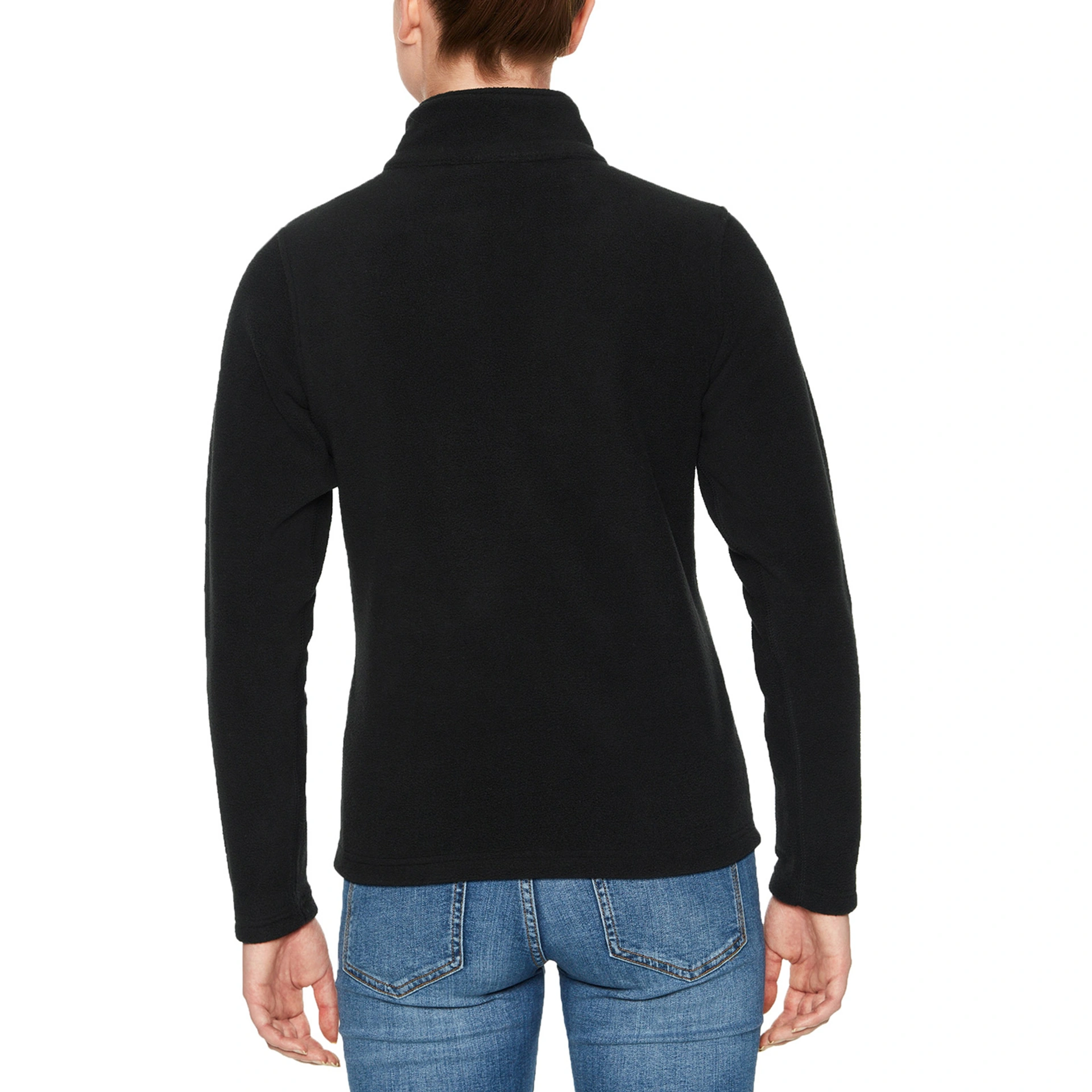 Реглан з мікрофлісу на блискавці жіночий Hammer 280, TM Gildan - black / 2XL