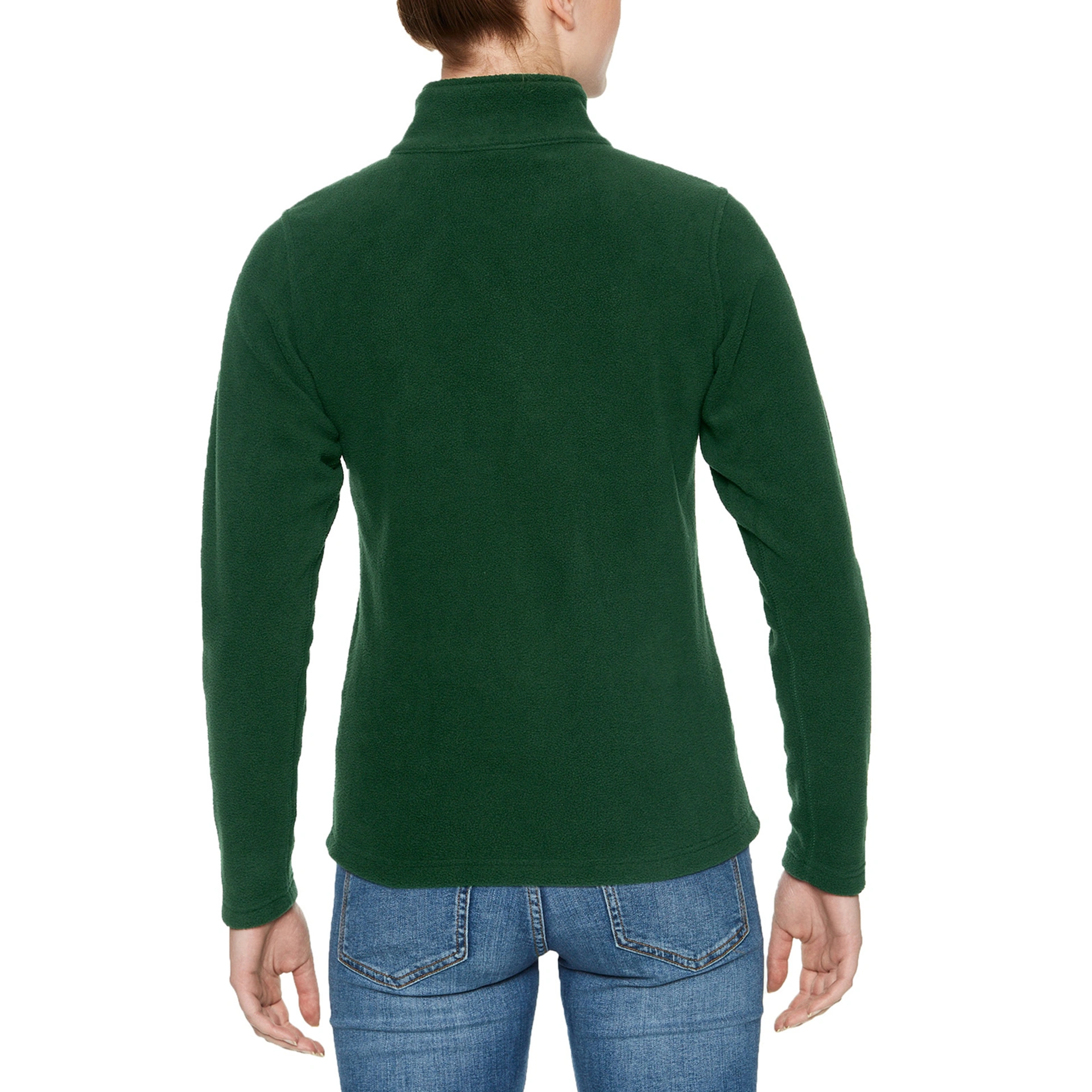 Реглан з мікрофлісу на блискавці жіночий Hammer 280, TM Gildan - forest green / 2XL