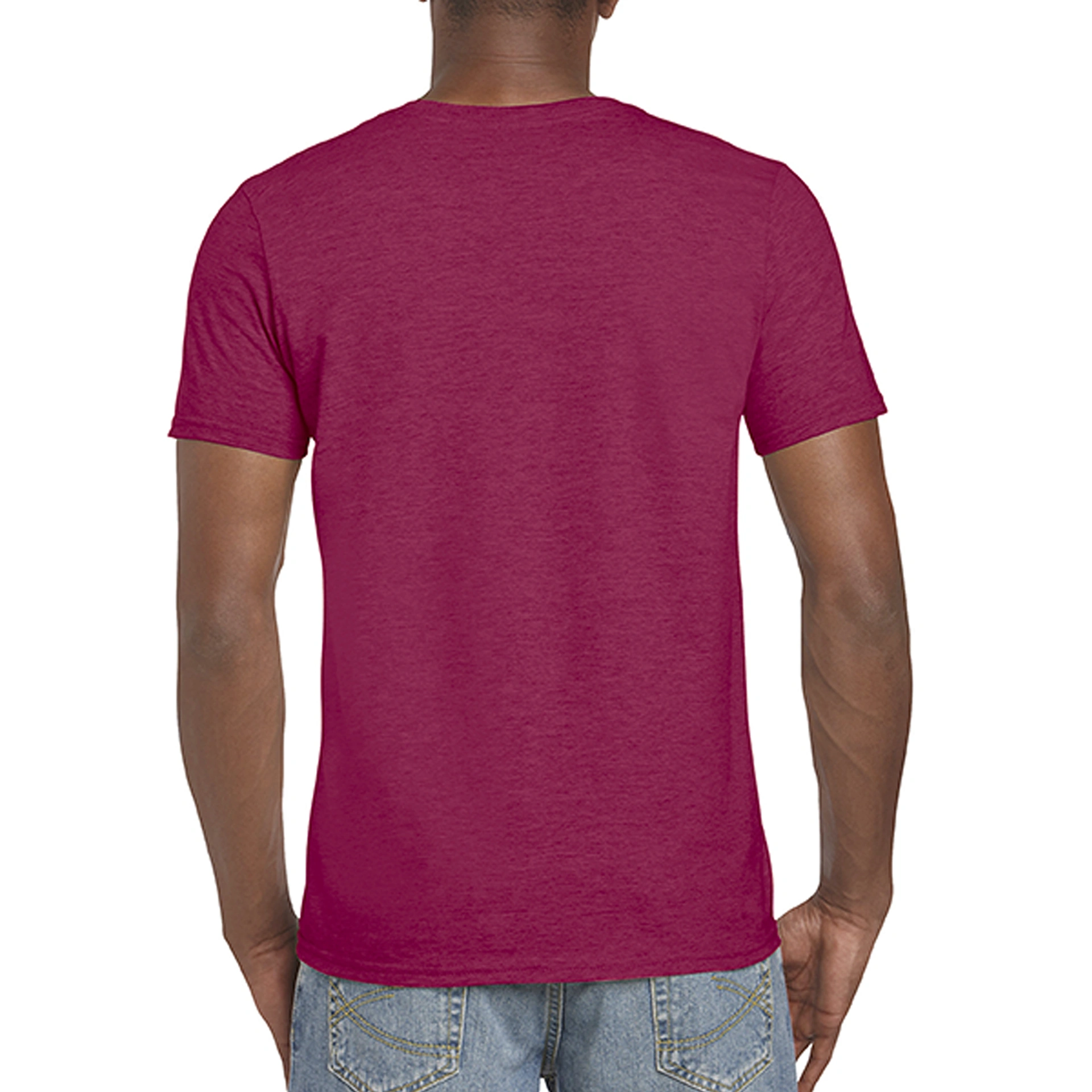 Футболка SoftStyle 153 - heather cardinal / 2XL