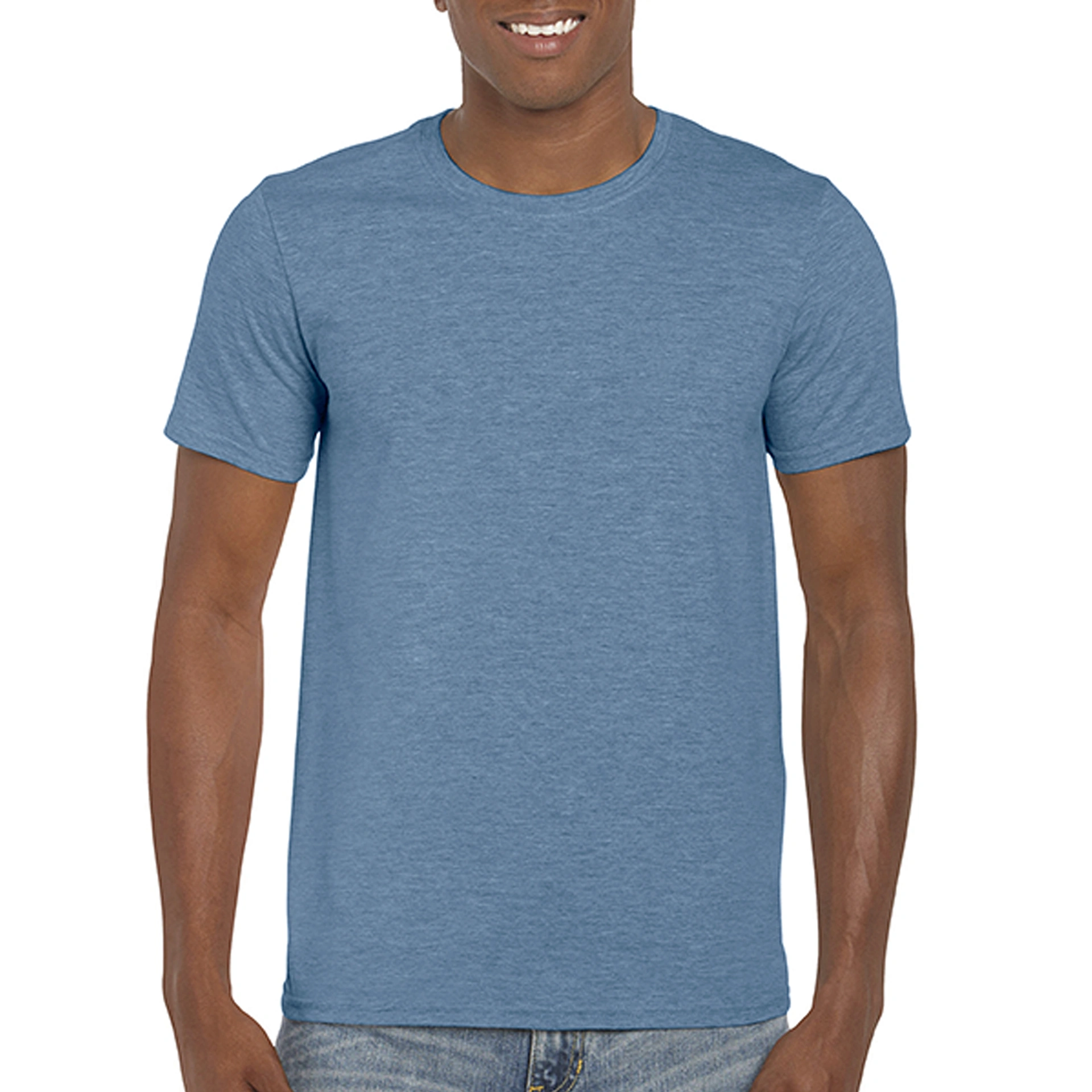 Футболка SoftStyle 153 - heather indigo / 2XL
