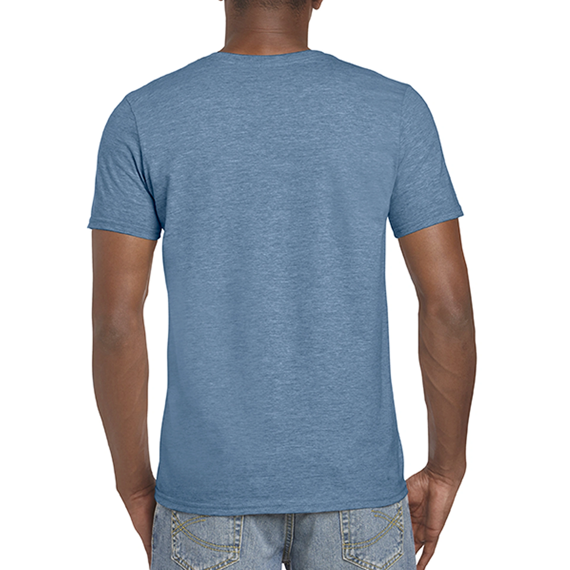 Футболка SoftStyle 153 - heather indigo / 2XL