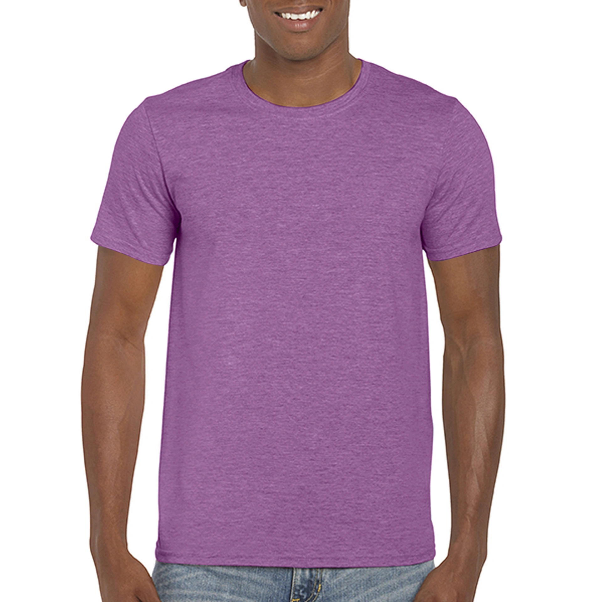 Футболка SoftStyle 153 - heather radiant orchid / 2XL