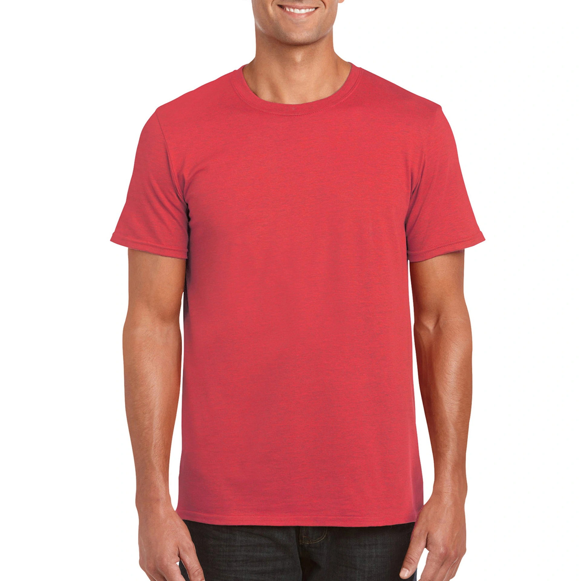 Футболка SoftStyle 153 - heather red / 2XL