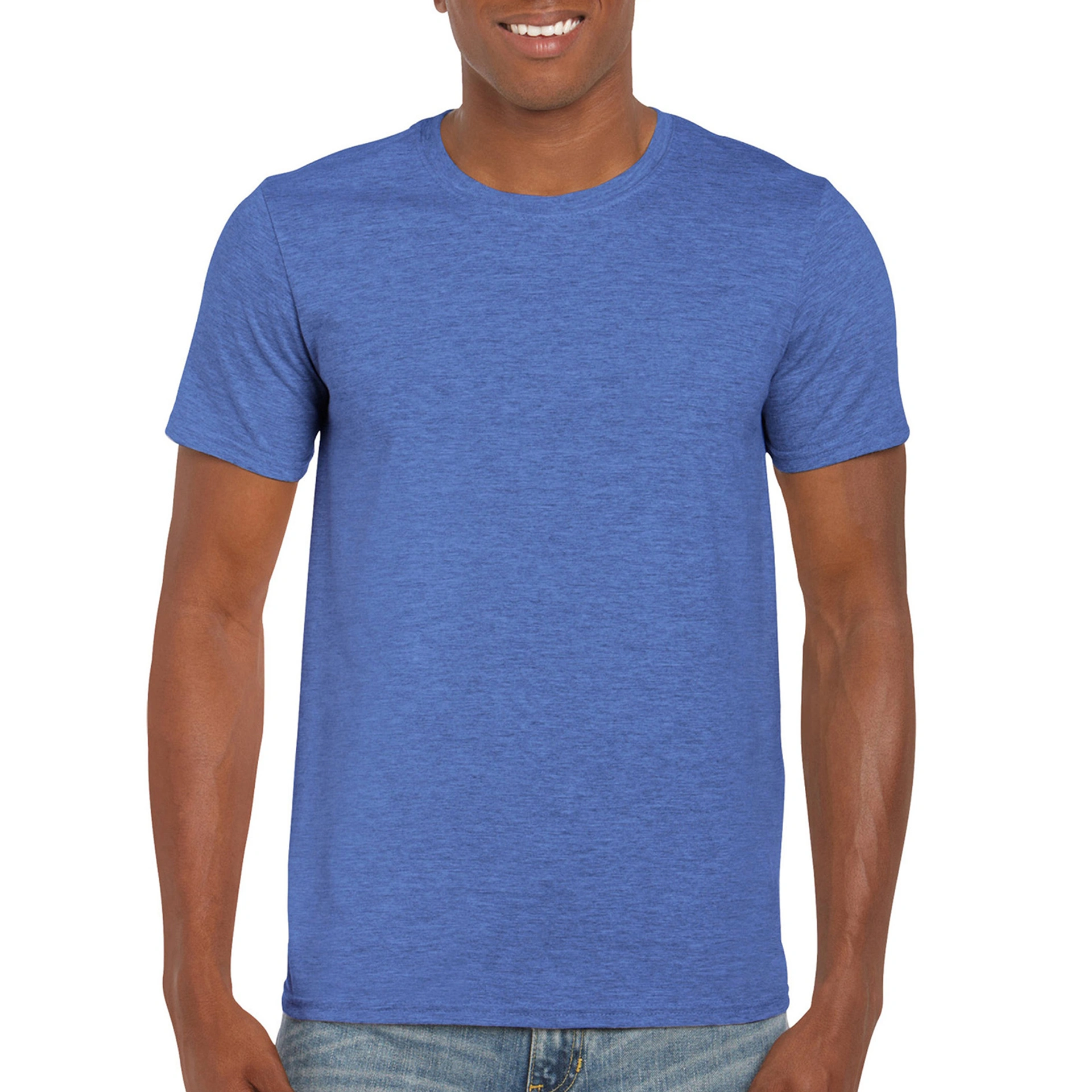 Футболка SoftStyle 153 - heather royal / 2XL