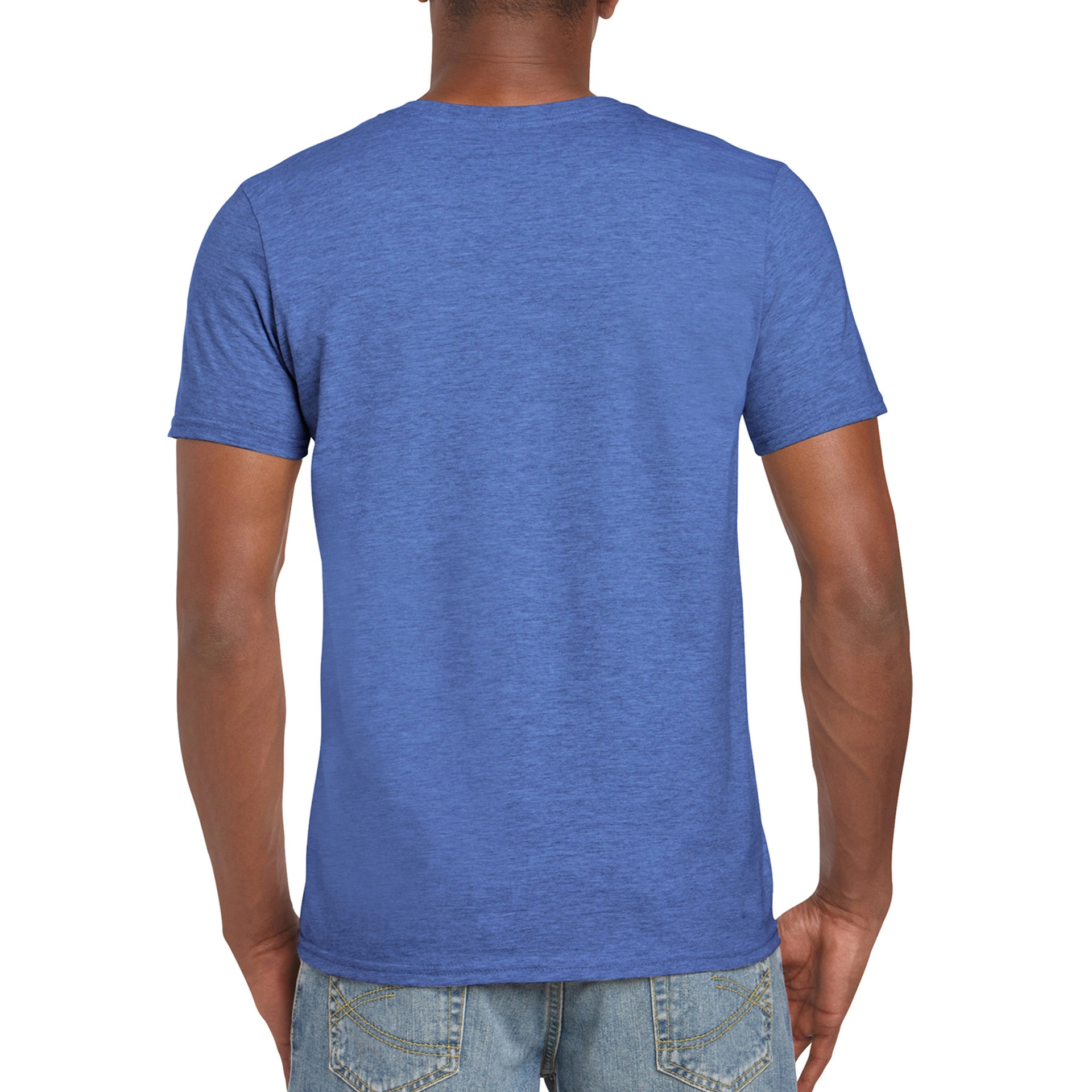 Футболка SoftStyle 153 - heather royal / 2XL
