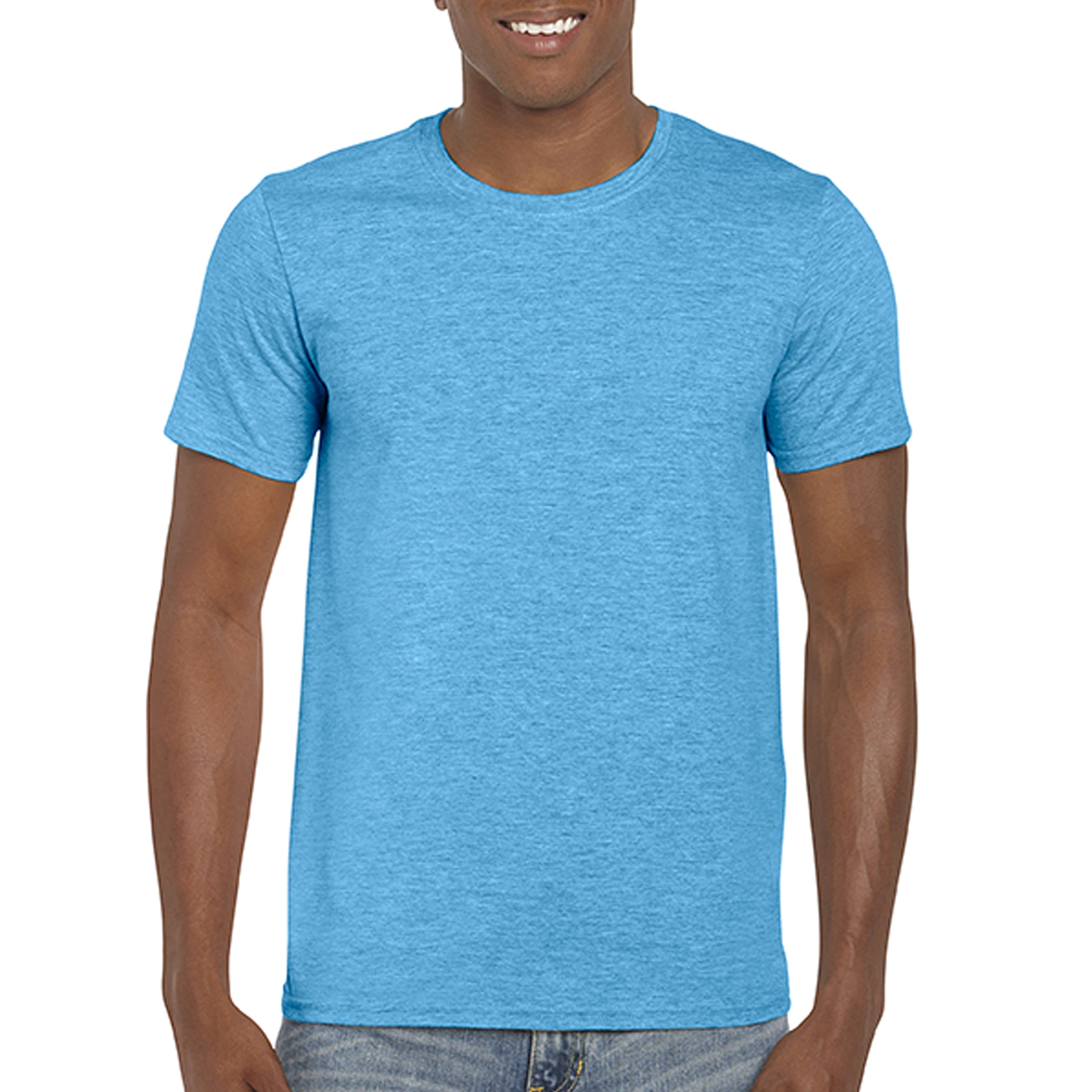 Футболка SoftStyle 153 - heather sapphire / 2XL