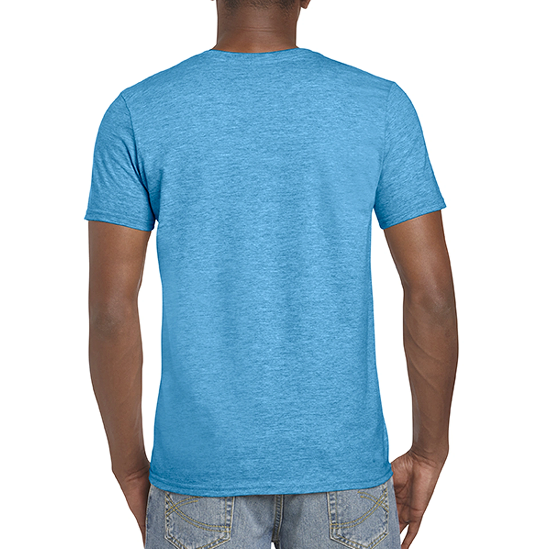 Футболка SoftStyle 153 - heather sapphire / 2XL