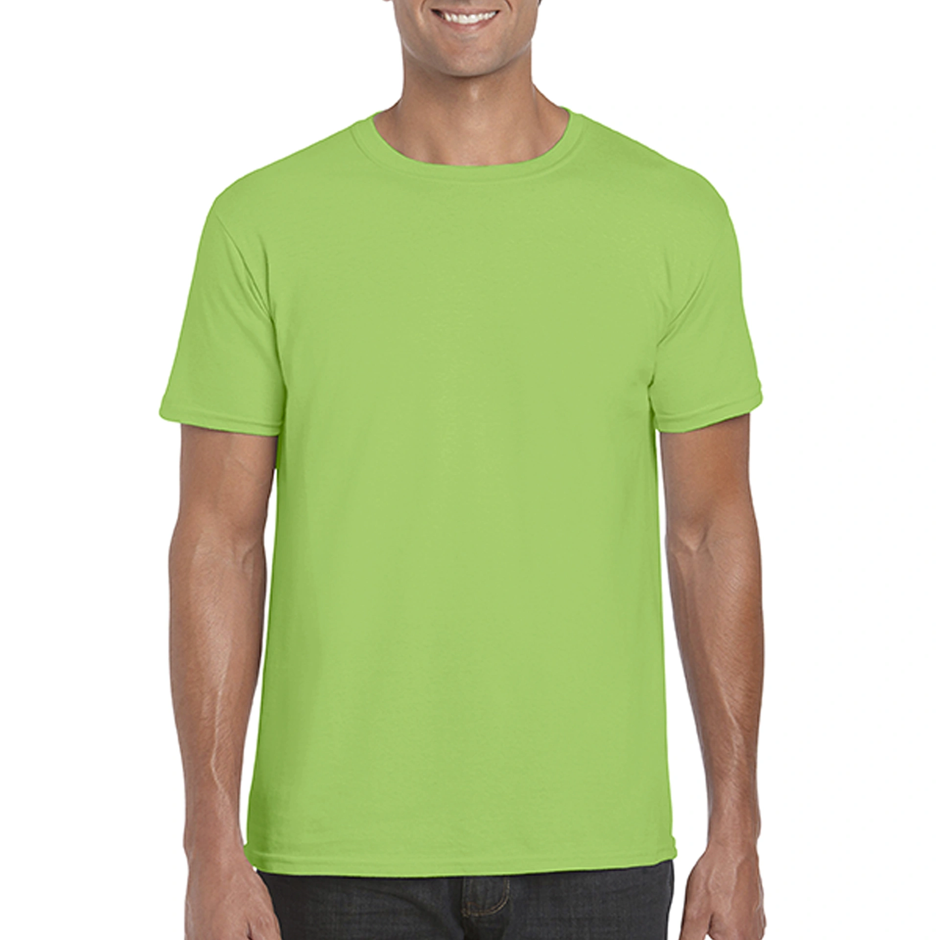 Футболка SoftStyle 153 - lime / 2XL