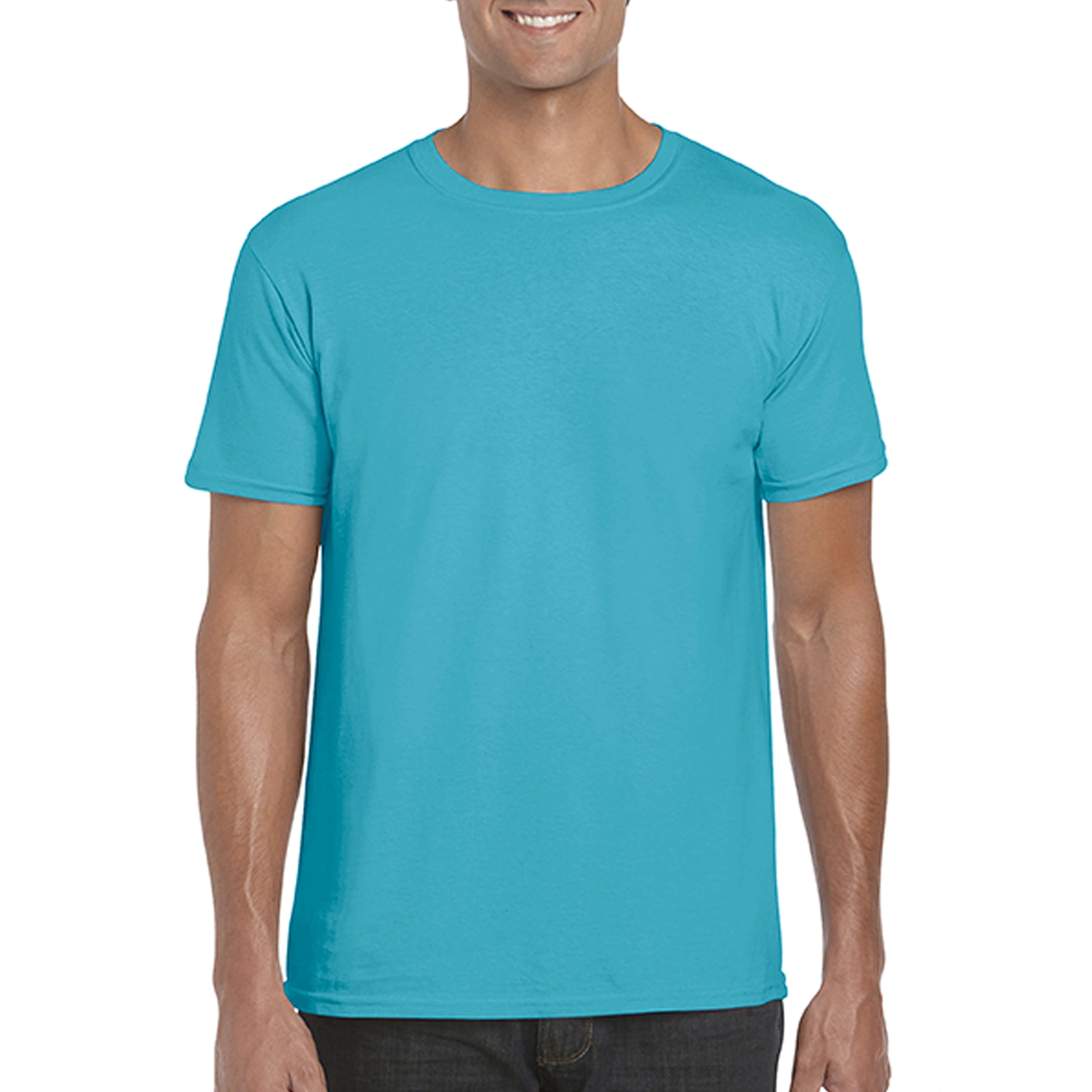 Футболка SoftStyle 153 - tropical blue / 2XL