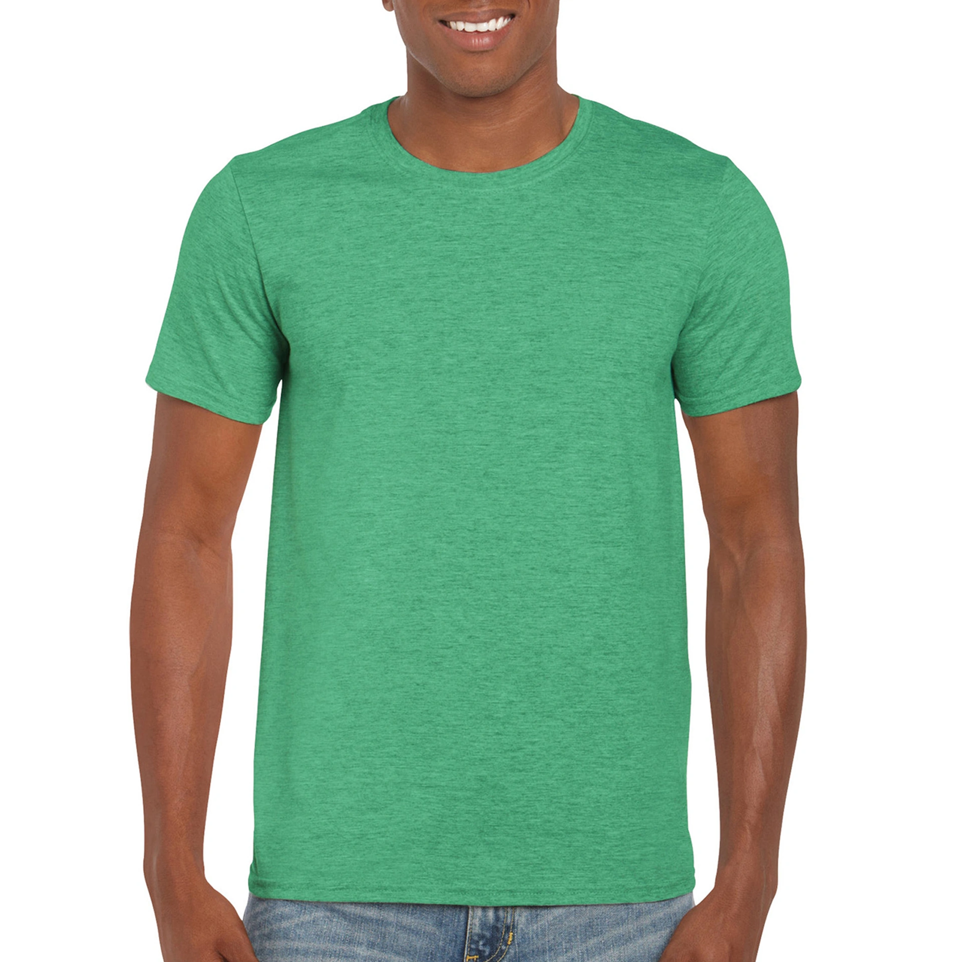 Футболка SoftStyle 153 - heather irish green / 2XL