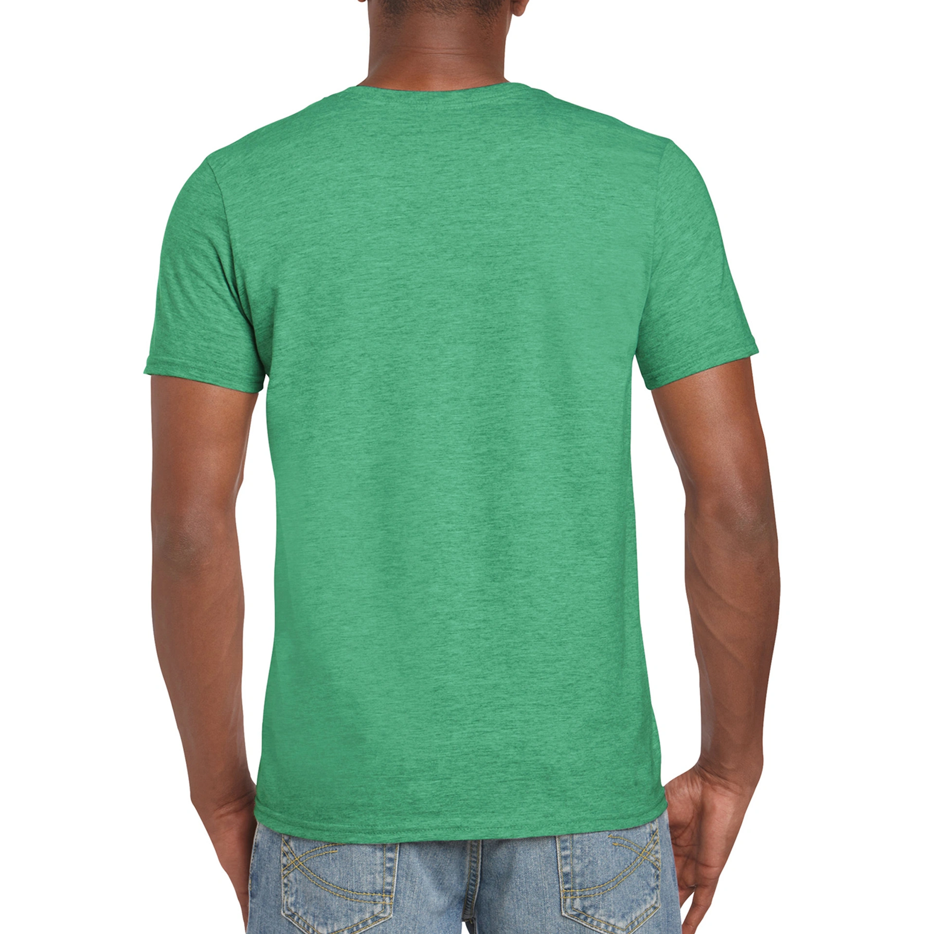 Футболка SoftStyle 153 - heather irish green / 2XL