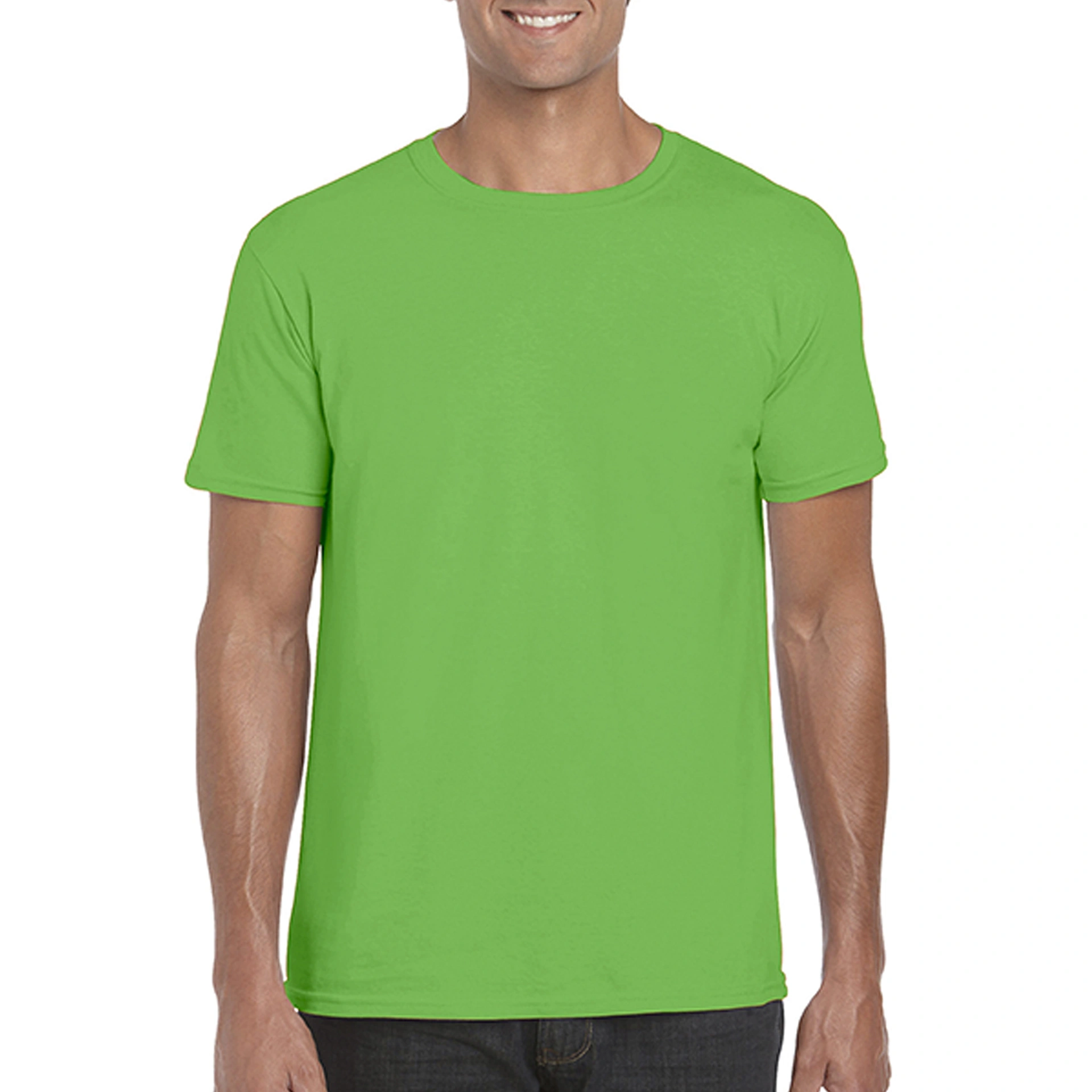Футболка SoftStyle 153 - electric green / 2XL