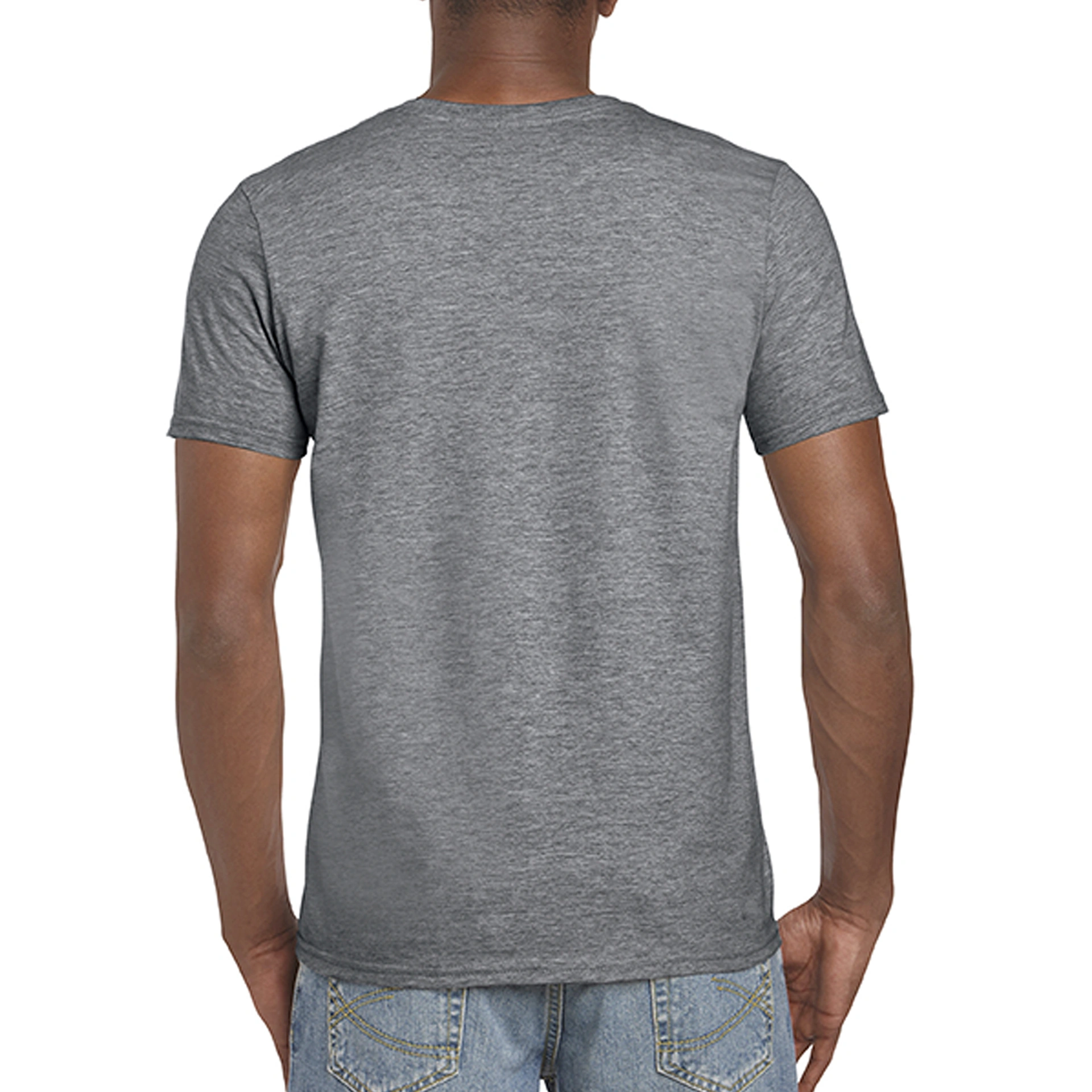 Футболка SoftStyle 153 - graphite heather / 2XL