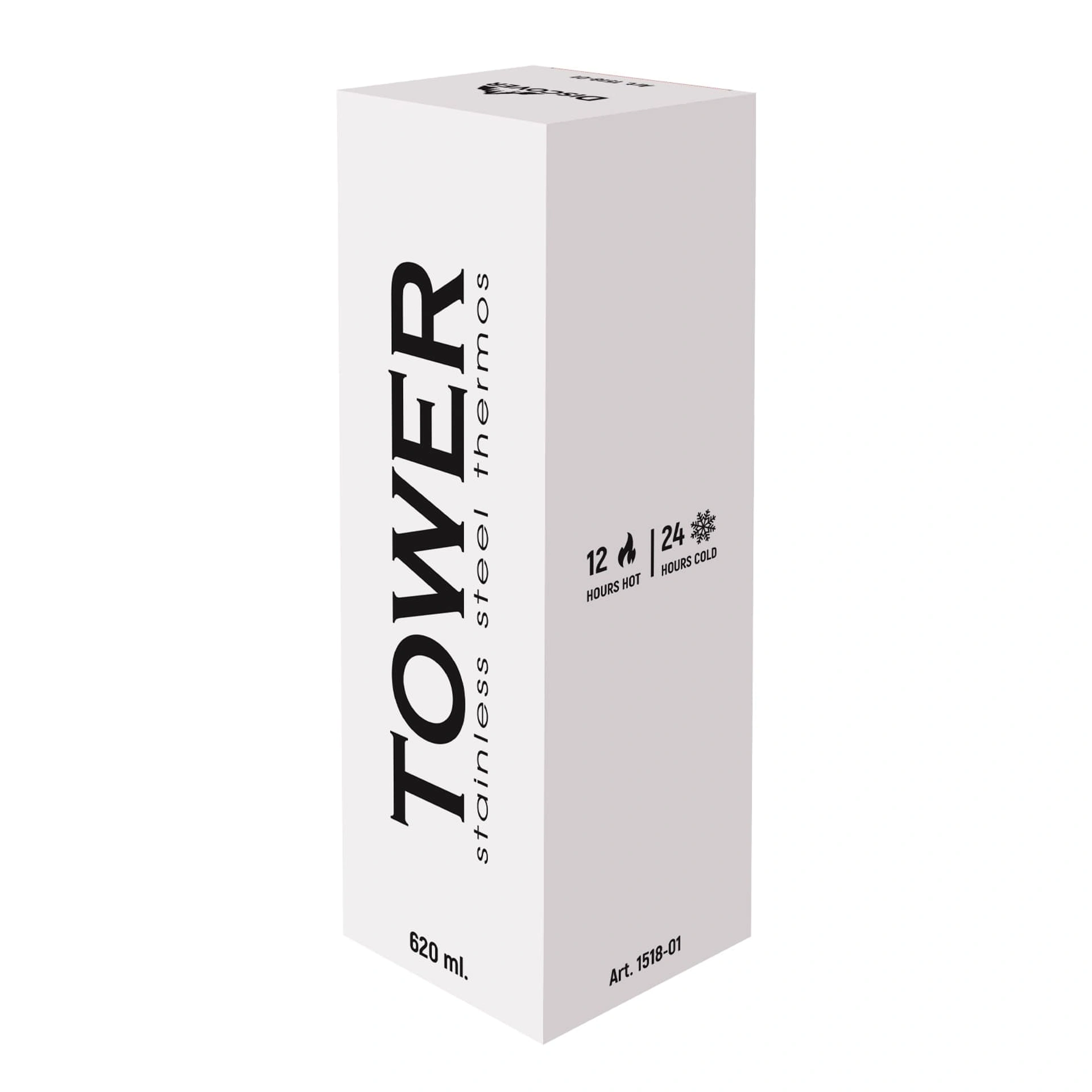 Термопляшка Tower, ТМ Discover - білий