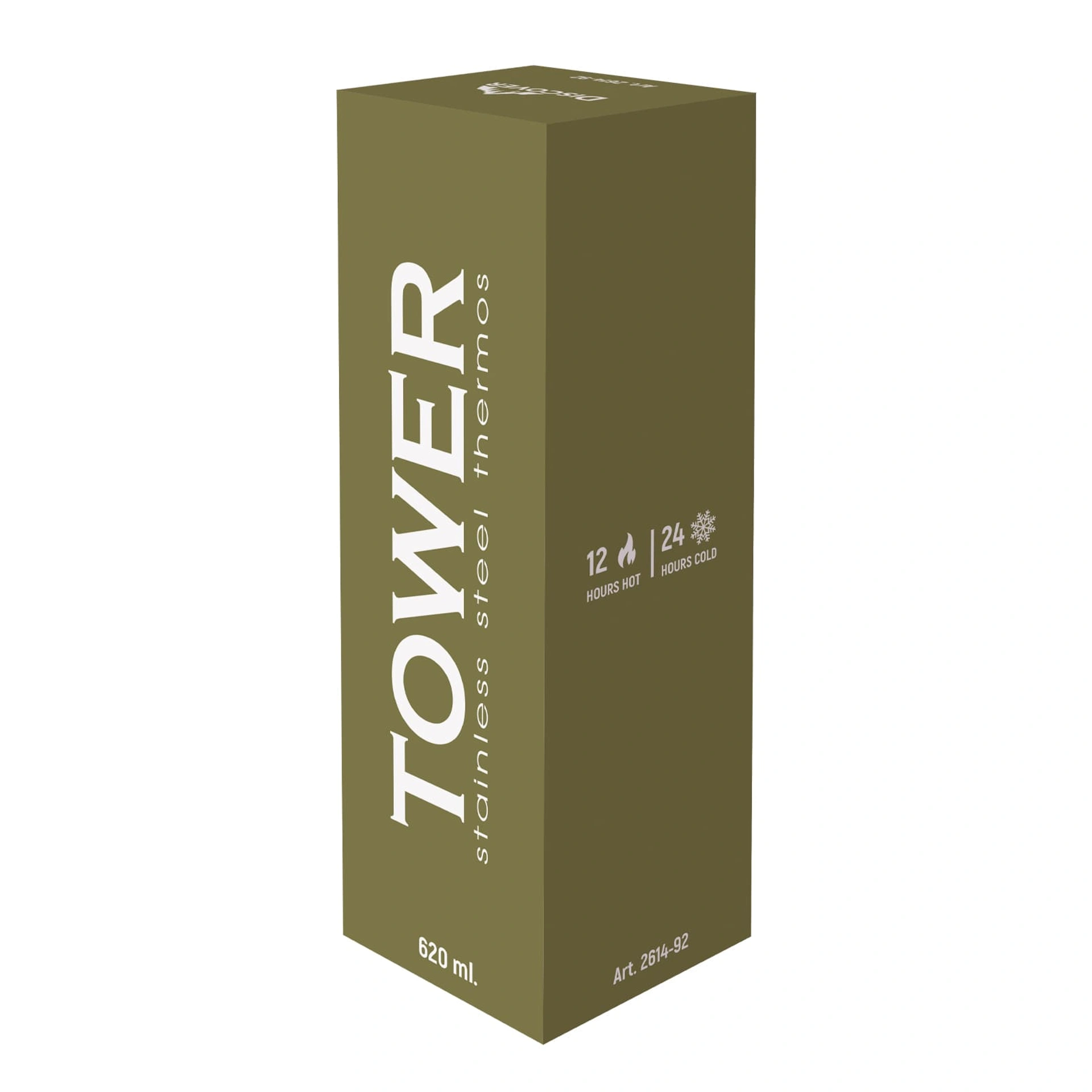 Термопляшка Tower, ТМ Discover - олива