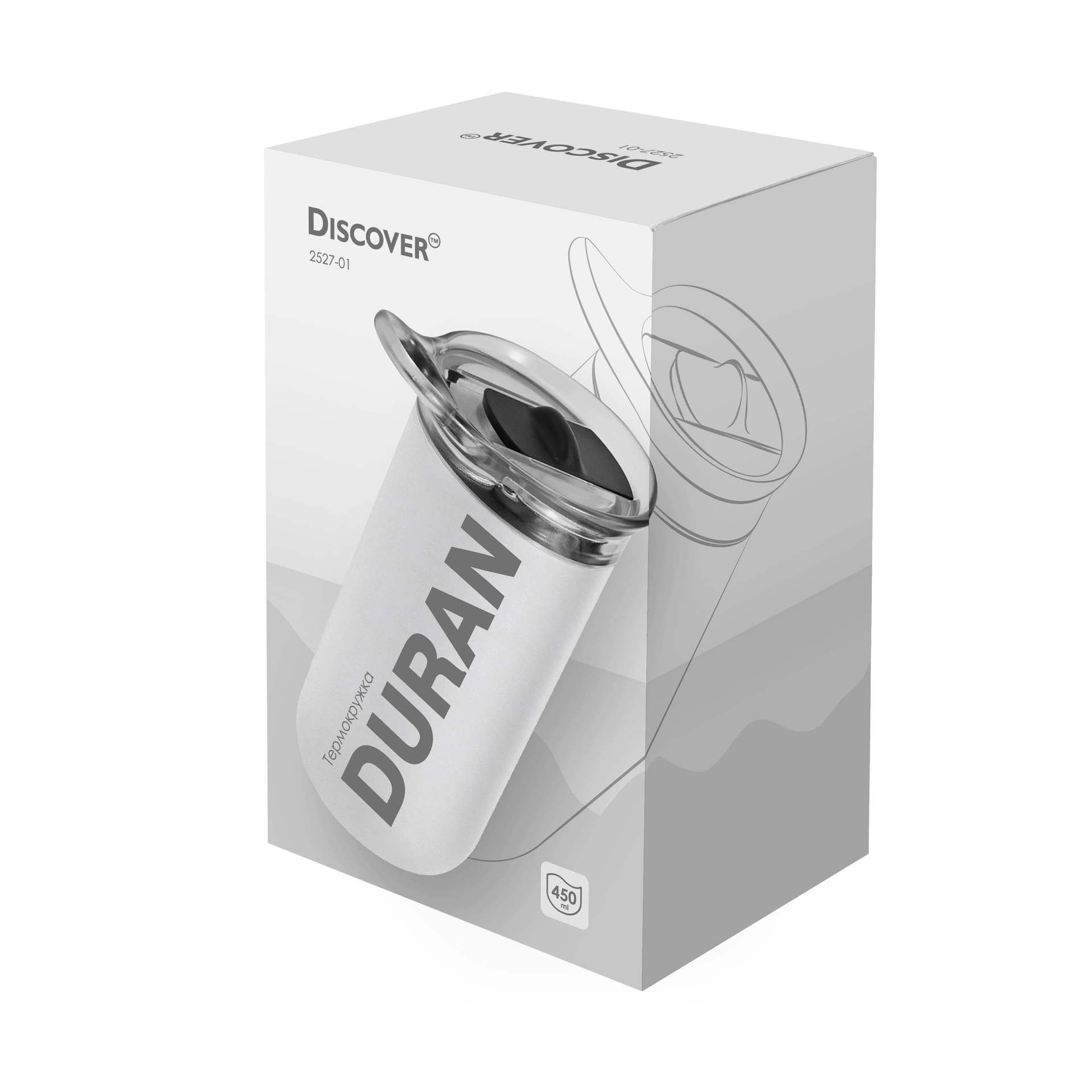 Термокружка Duran, TM Discover - білий