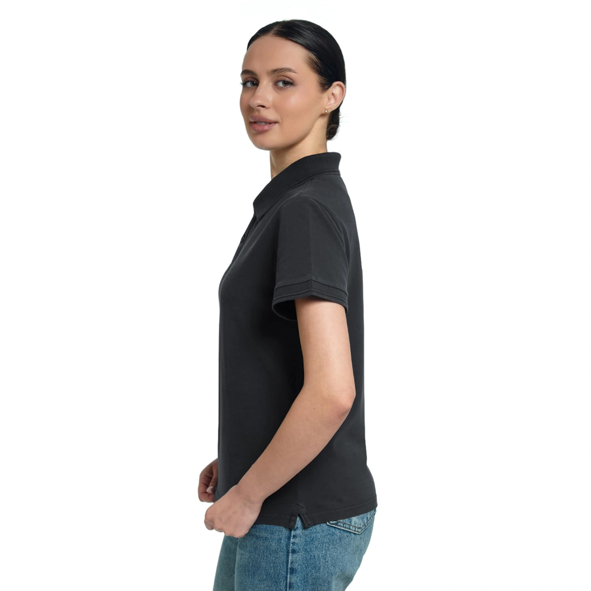 Поло жіноче Charm 220, TM Floyd - чорний / 2XL