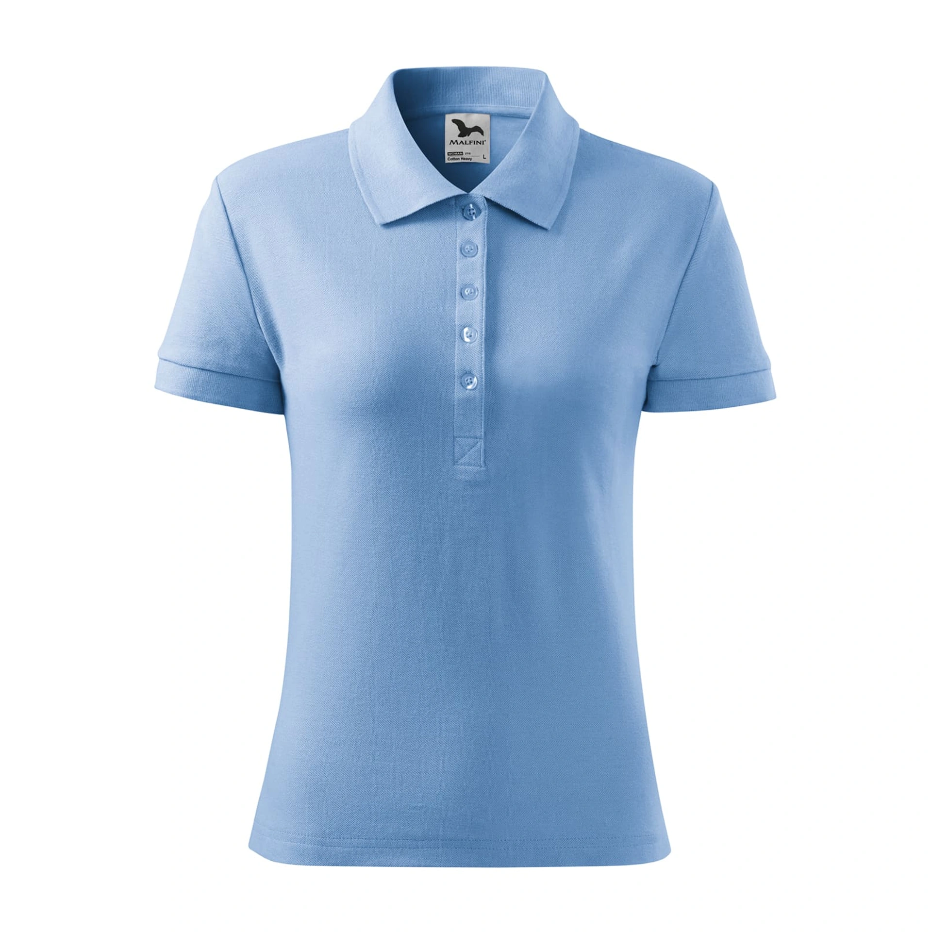 Поло жіноче Cotton Heavy 220 - sky blue / 2XL
