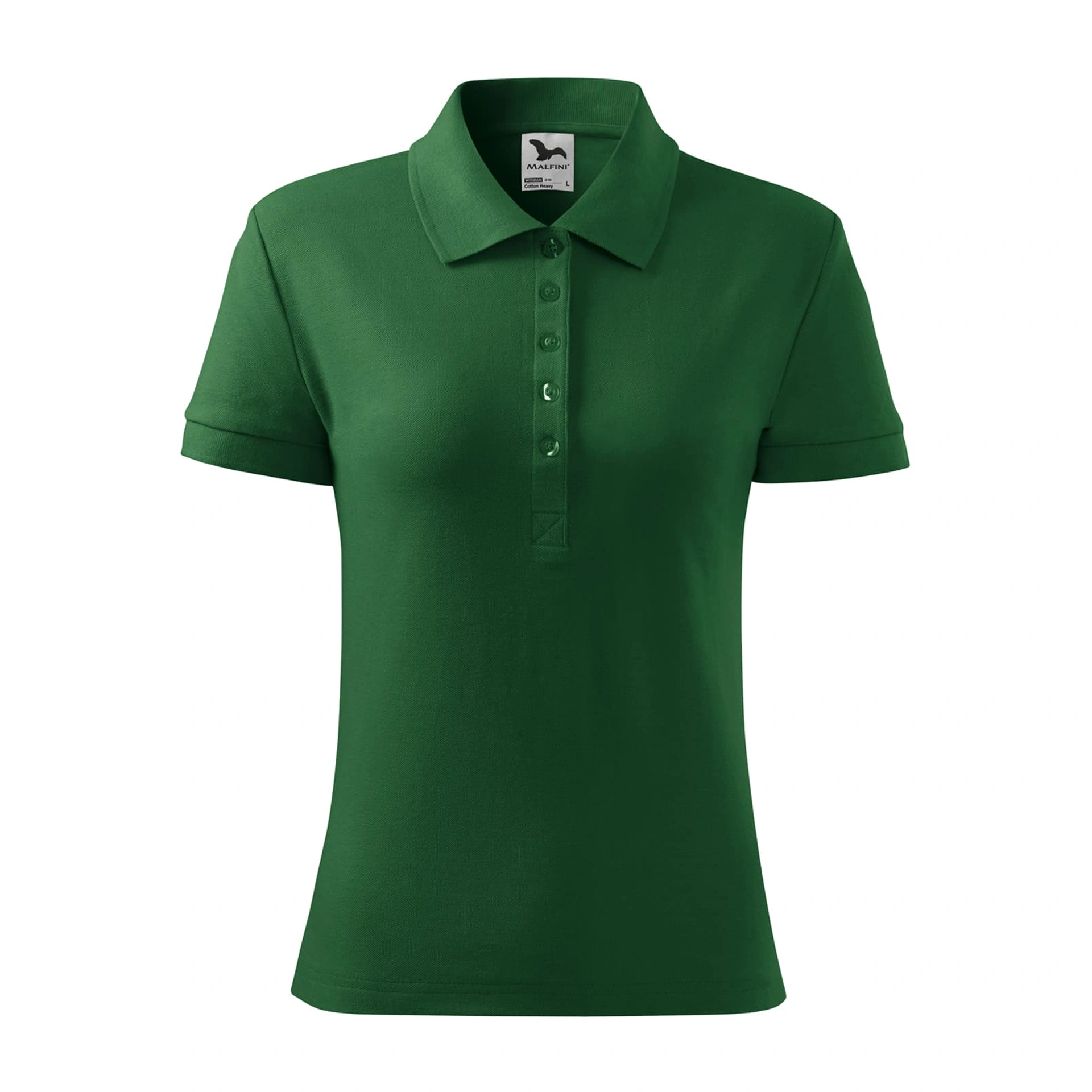 Поло жіноче Cotton Heavy 220 - bottle green / 2XL