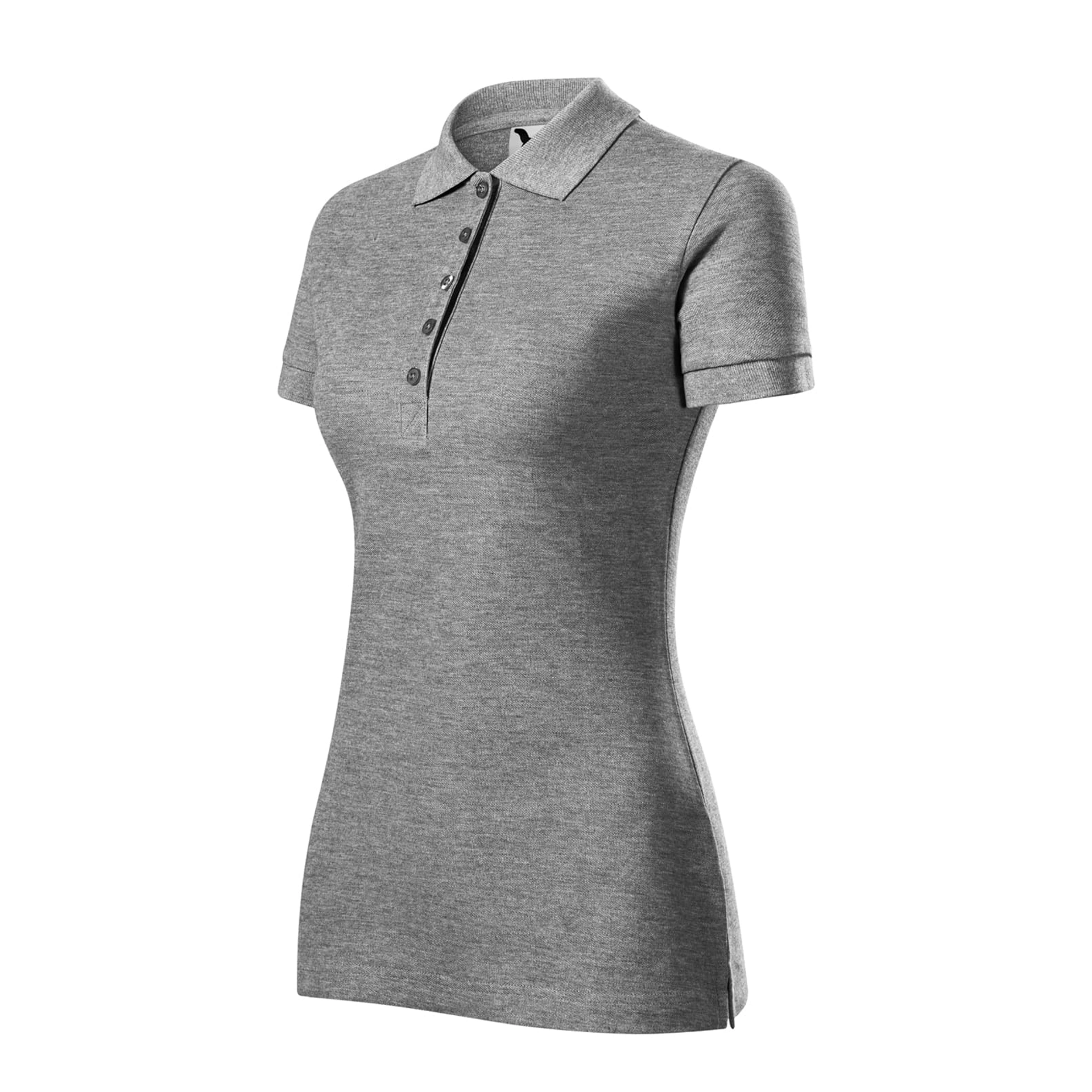 Поло жіноче Cotton Heavy 220 - dark grey melange / 2XL